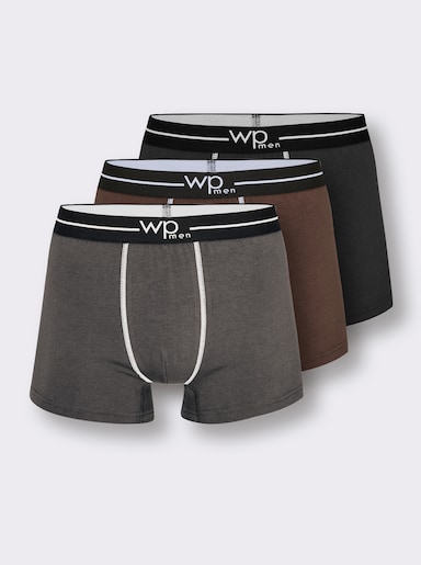 wäschepur men Pants - anthrazit + schoko + schwarz