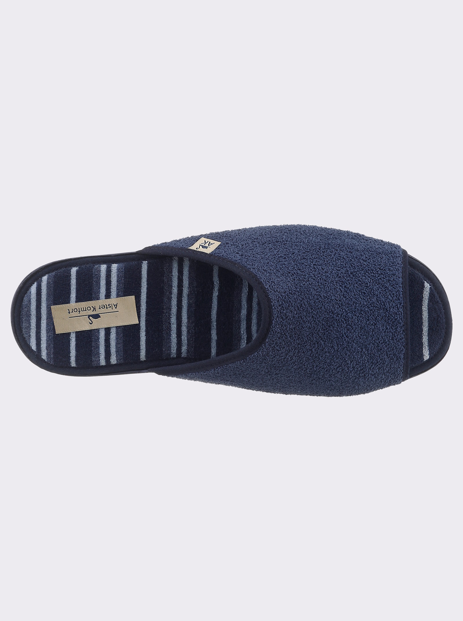 Pantoffel in Textil-Qualität - marine
