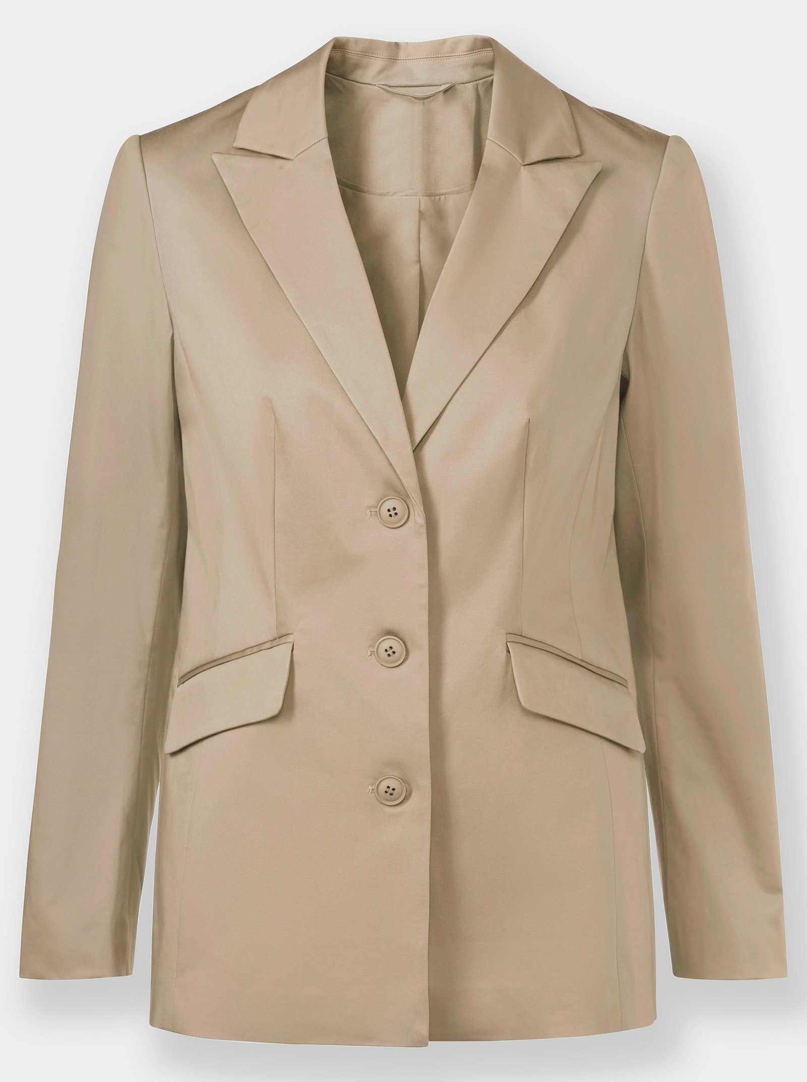 heine Blazer mit dezentem Glanz - sesam