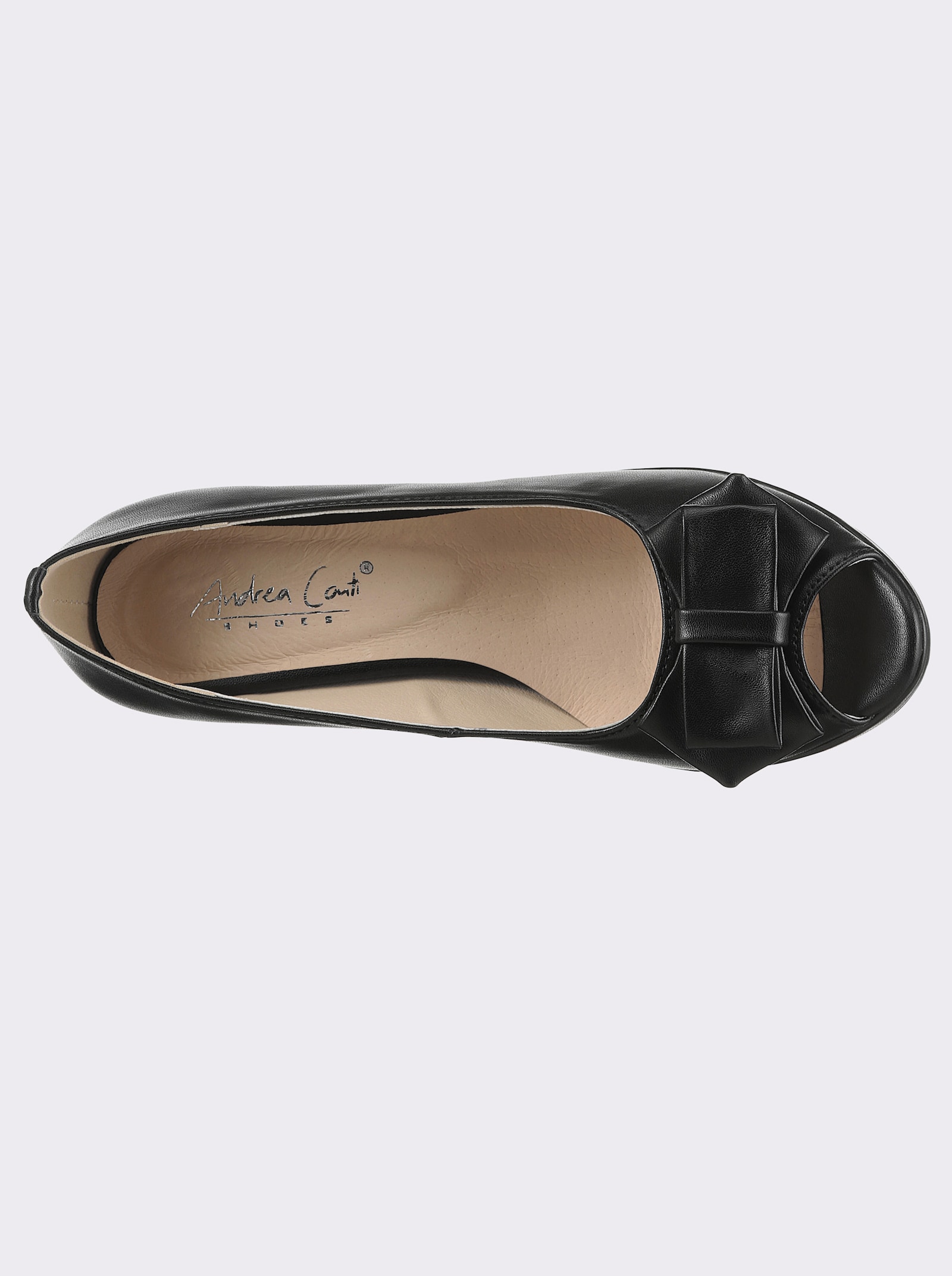 Andrea Conti Peeptoe - schwarz