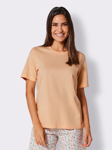 wäschepur Schlafanzug-Shirt - apricot