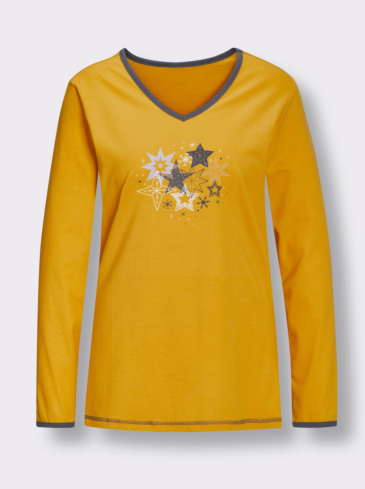 Comtessa Schlafanzug-Shirt - gelb