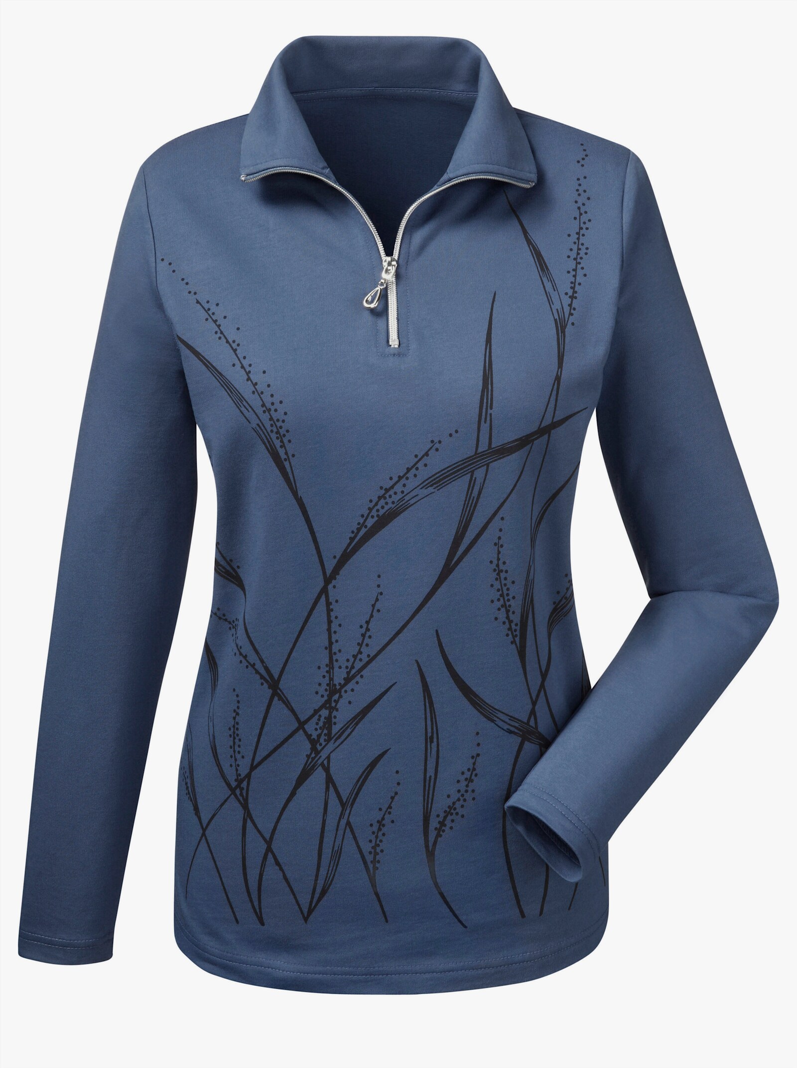 Sweatshirt met motiefprint - bleu gedessineerd