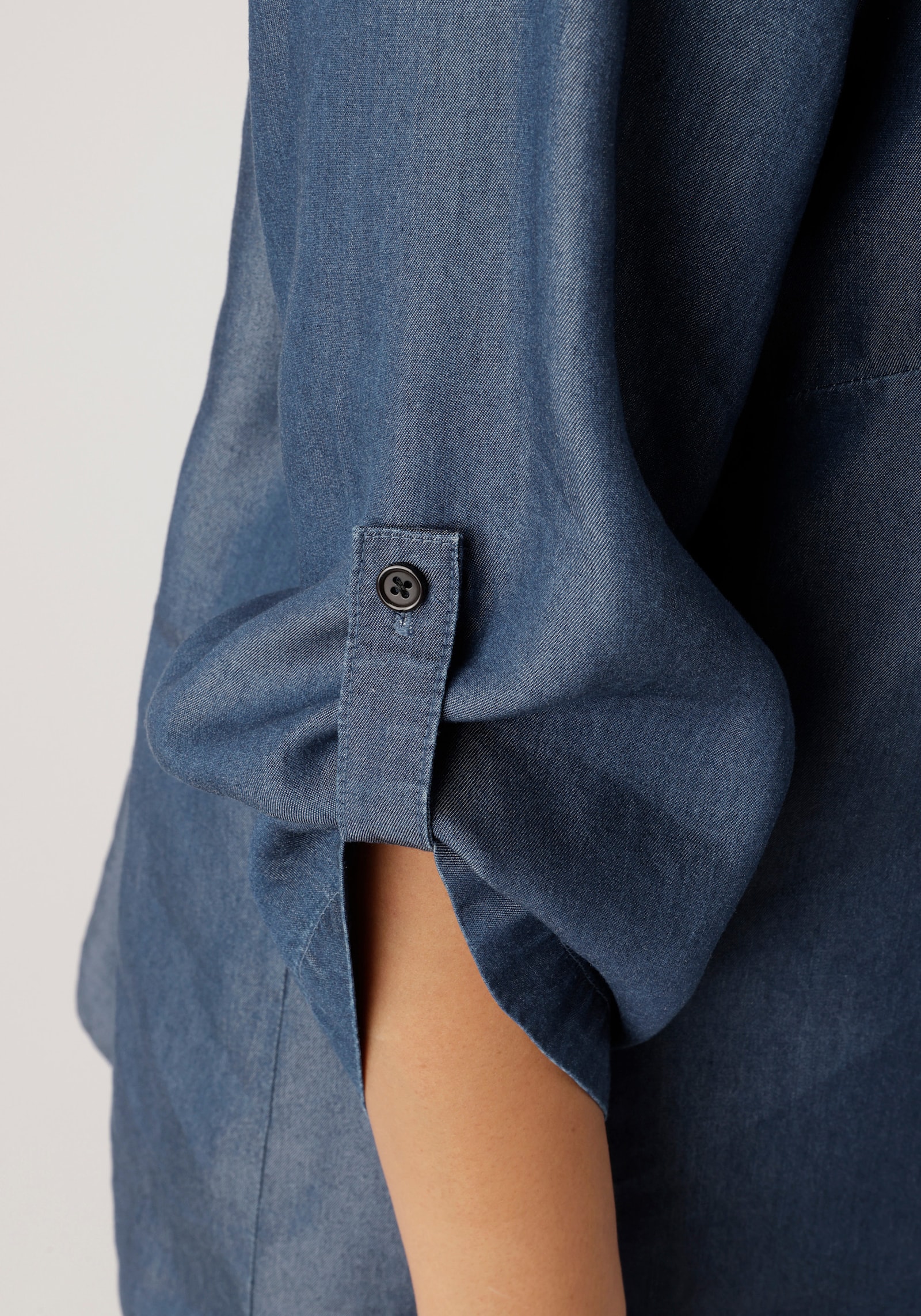 Aniston PLUS Jeansbluse - blau