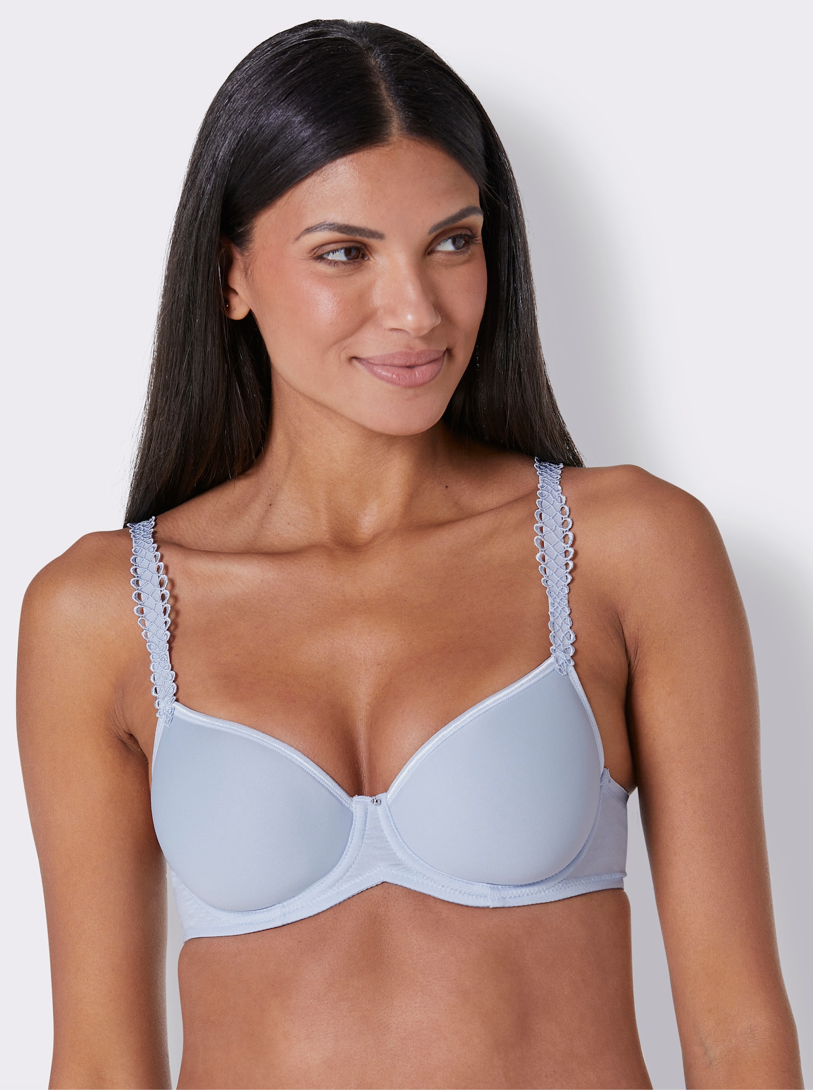 Viania T-Shirt-BH mit Bügel , aus Spacer-Material - hellblau