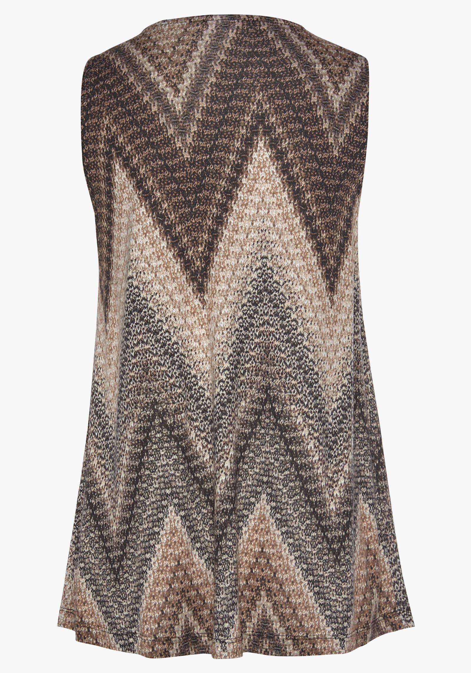 LASCANA Tanktop - schwarz-braun-creme bedruckt