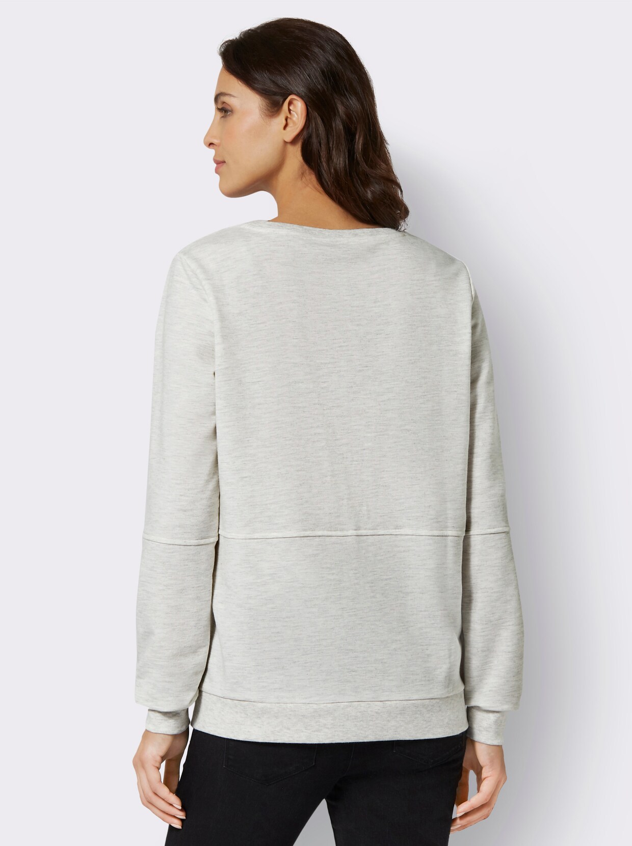Sweatshirt - champagner-meliert