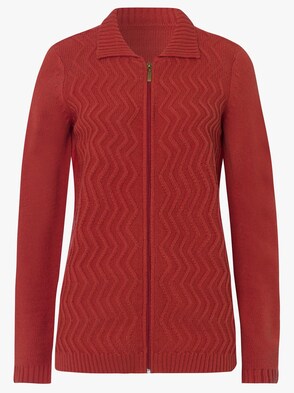 Strickjacke - terrakotta