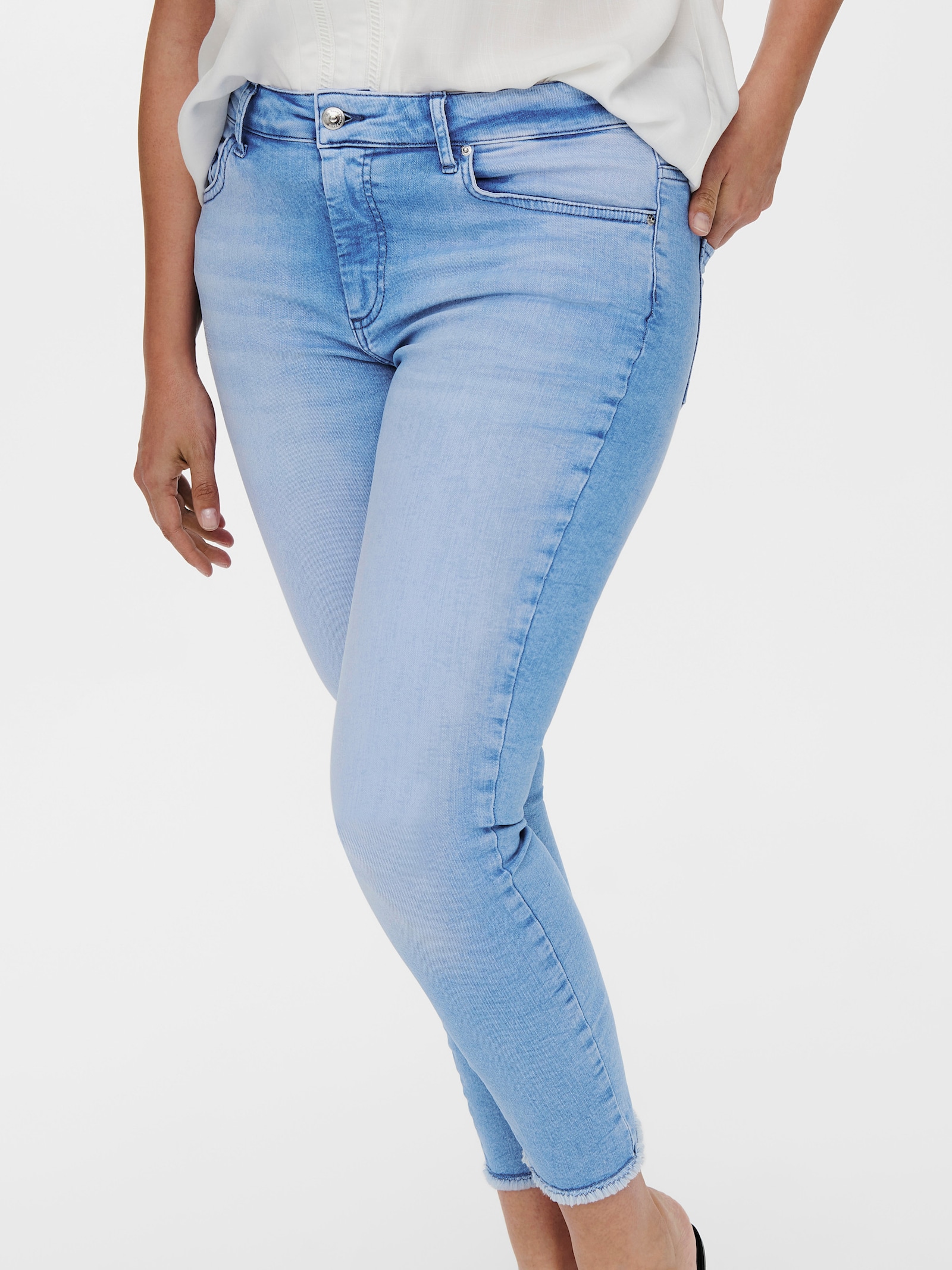 ONLY CARMAKOMA Skinny-fit-Jeans - light blue denim