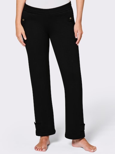feel good Dehnbund-Hose mit weitenverstellbarem Bein - schwarz