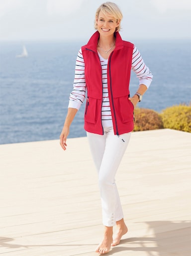 Softshell-gilet - rood