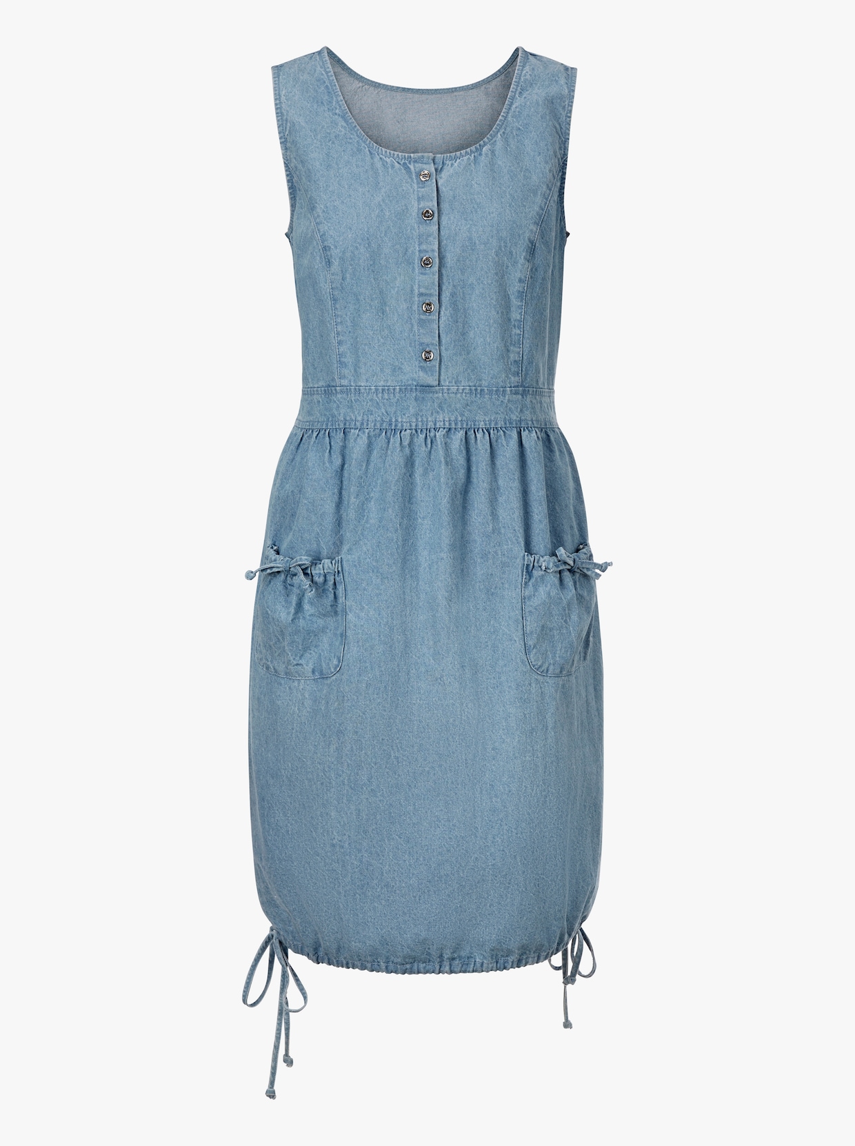 Robe en jean - bleu blanchi