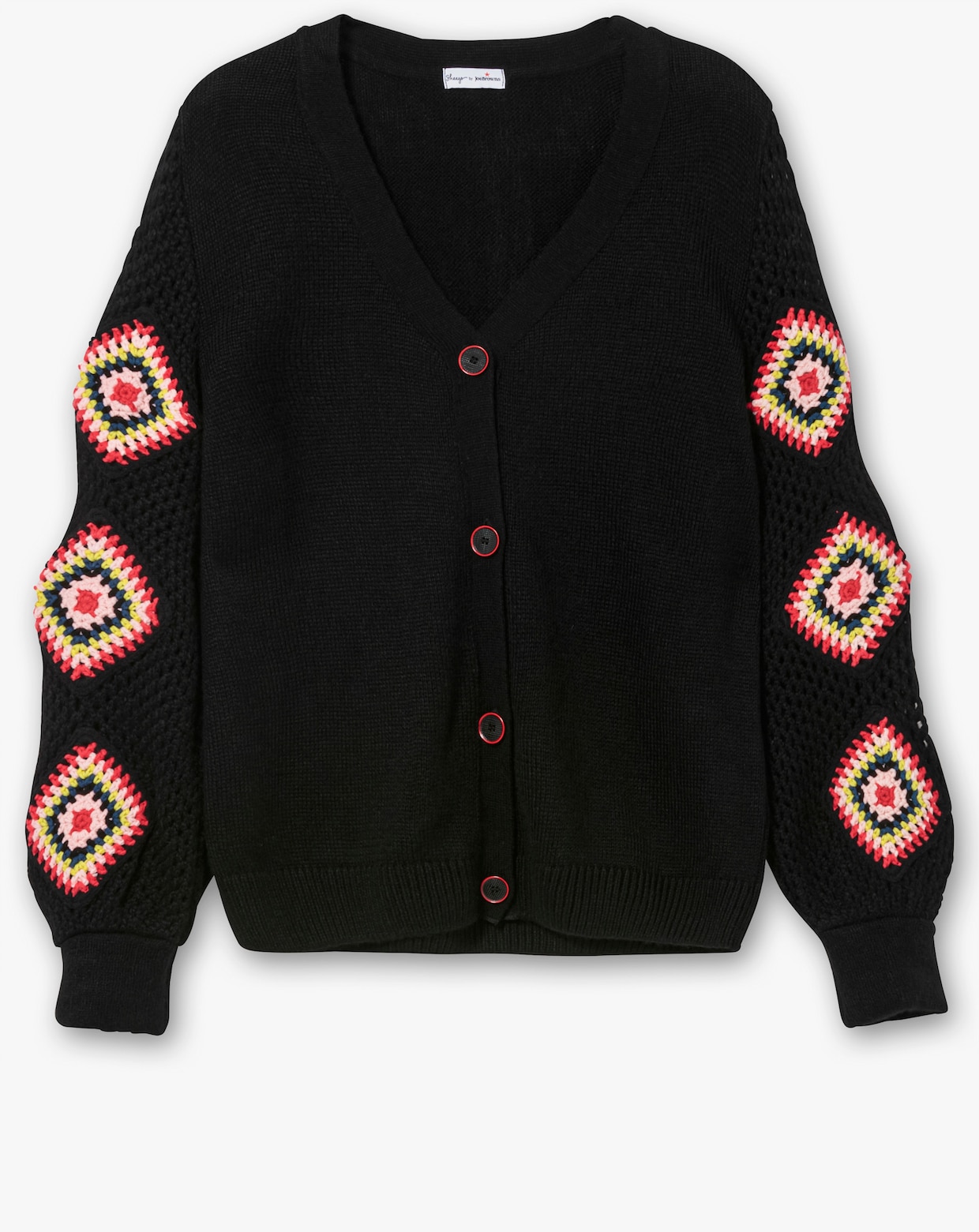 sheego by Joe Browns Strickjacke - schwarz