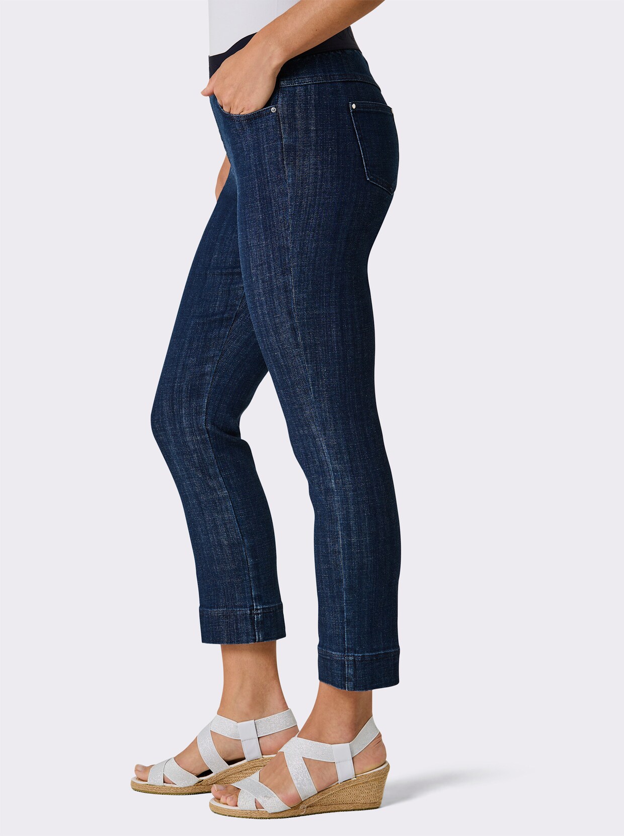 CREATION L PREMIUM Schlupfjeans - dark blue
