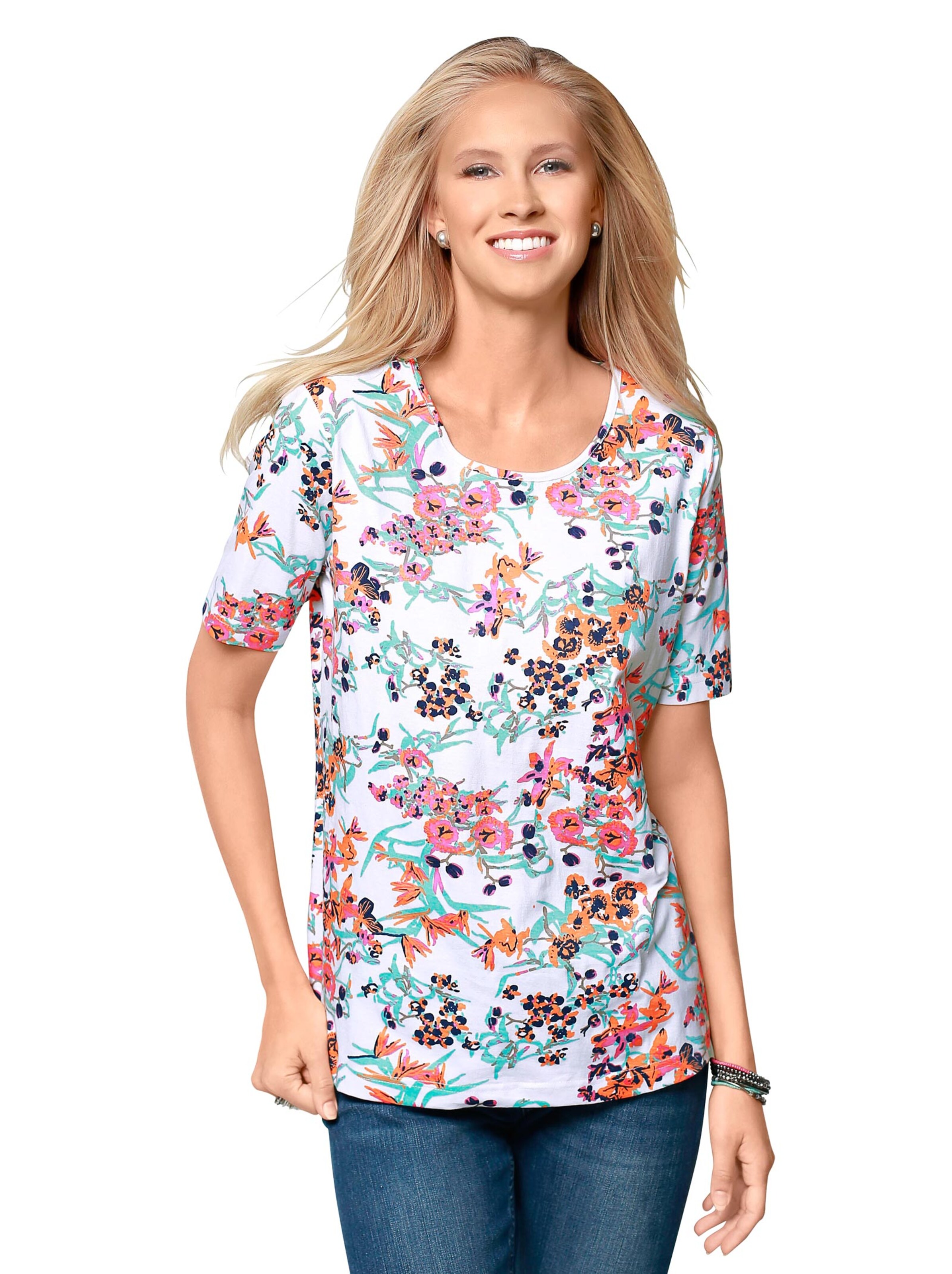 Shirt - weiß-gemustert