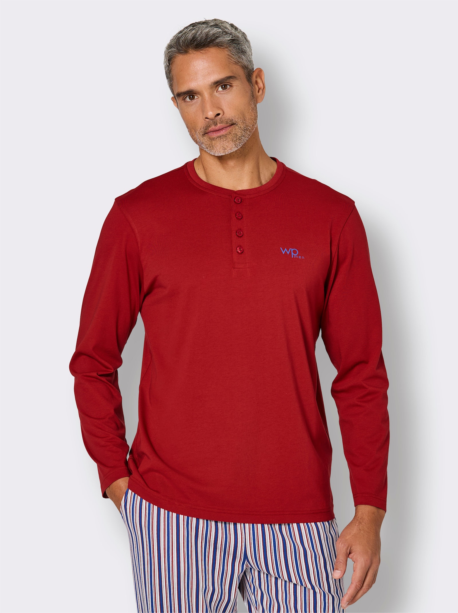 Schlafanzug-Shirt - kirsche