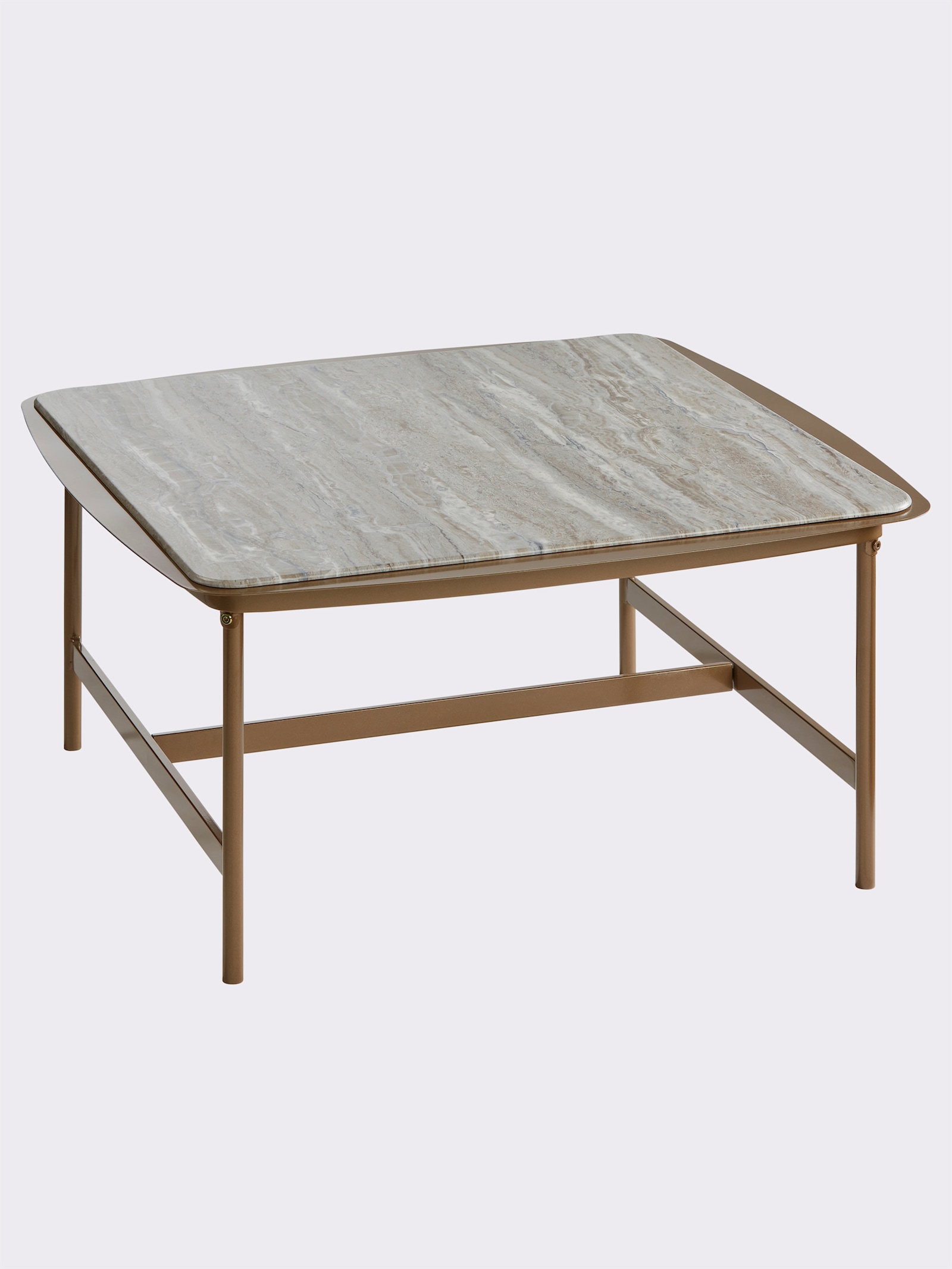 Impressionen Table basse - couleur or-gris pierre