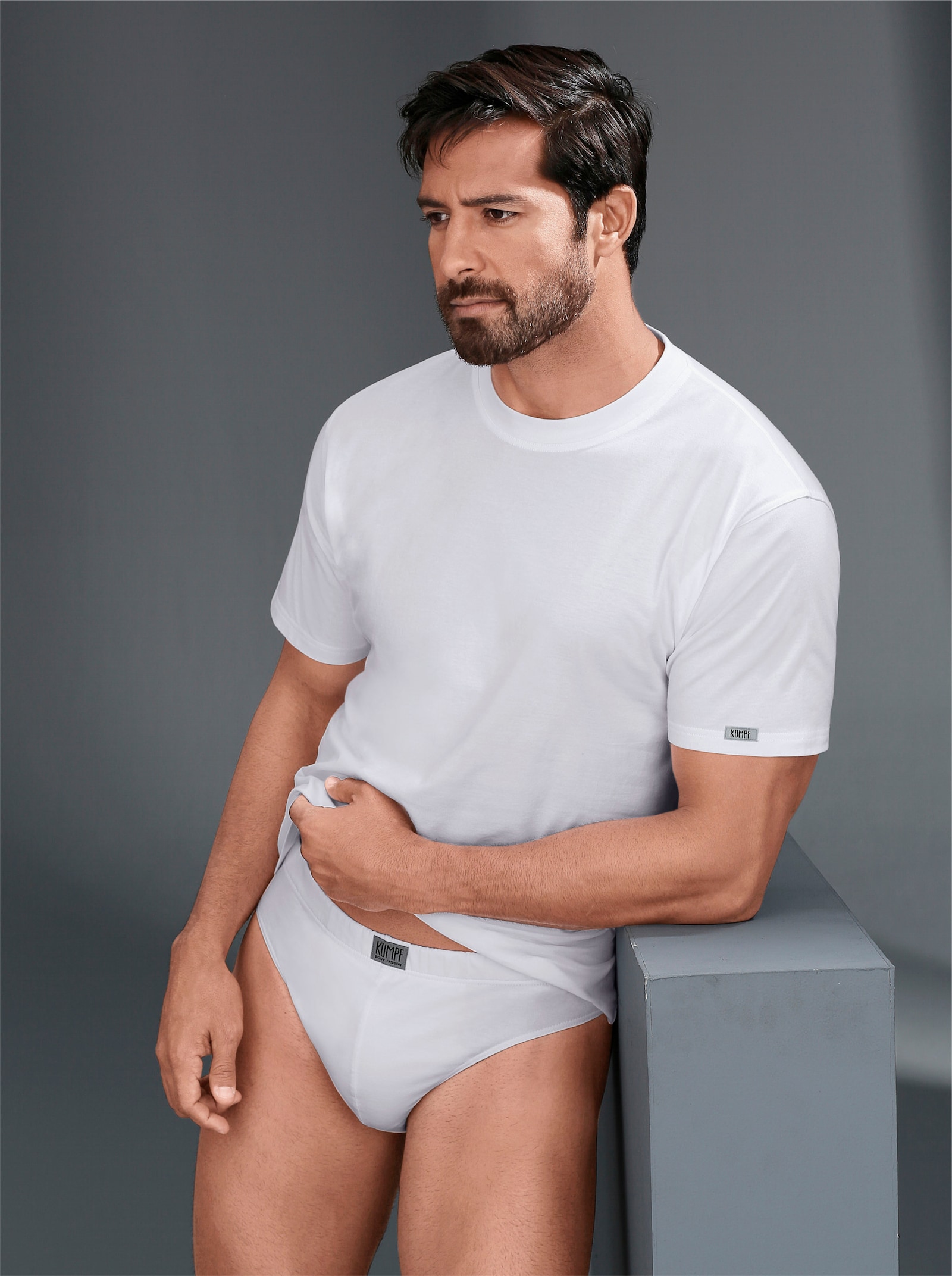 Kumpf Shirt - 2 Stück weiss