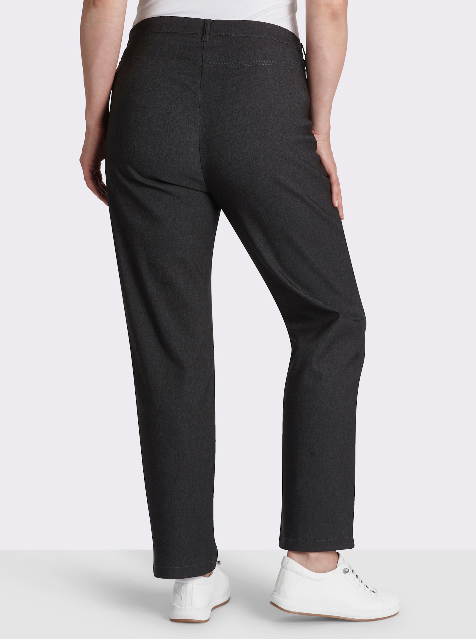 Stehmann Comfort line Thermohose in elastischer Bengalin-Qualität - grafit-meliert