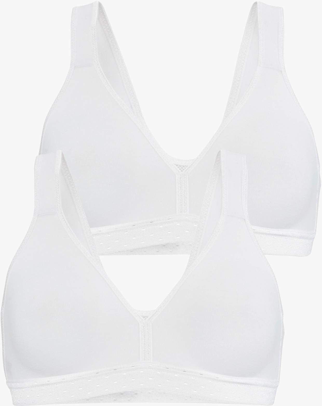 petite fleur Soutien-gorge de sport - 2x blanc