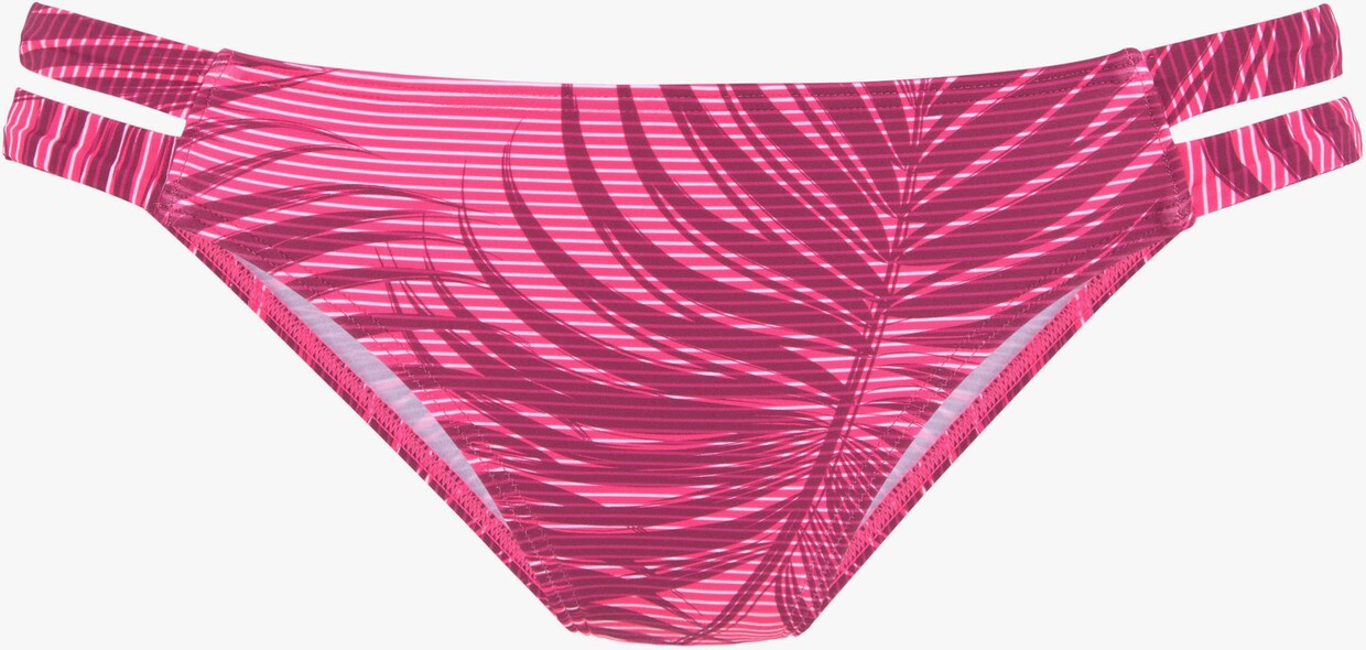 LASCANA ACTIVE Bikinibroekje - bordeaux geprint