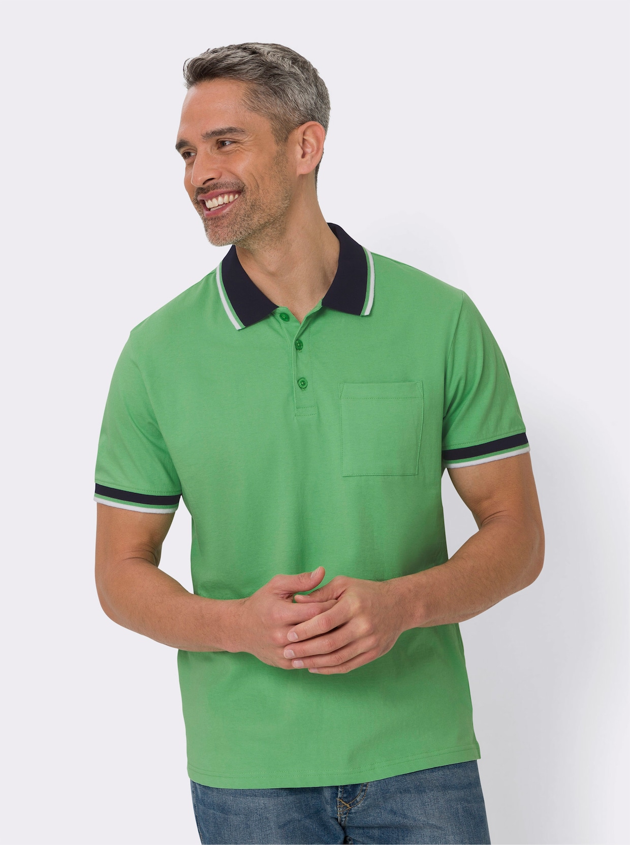 Poloshirt met korte mouwen - appel