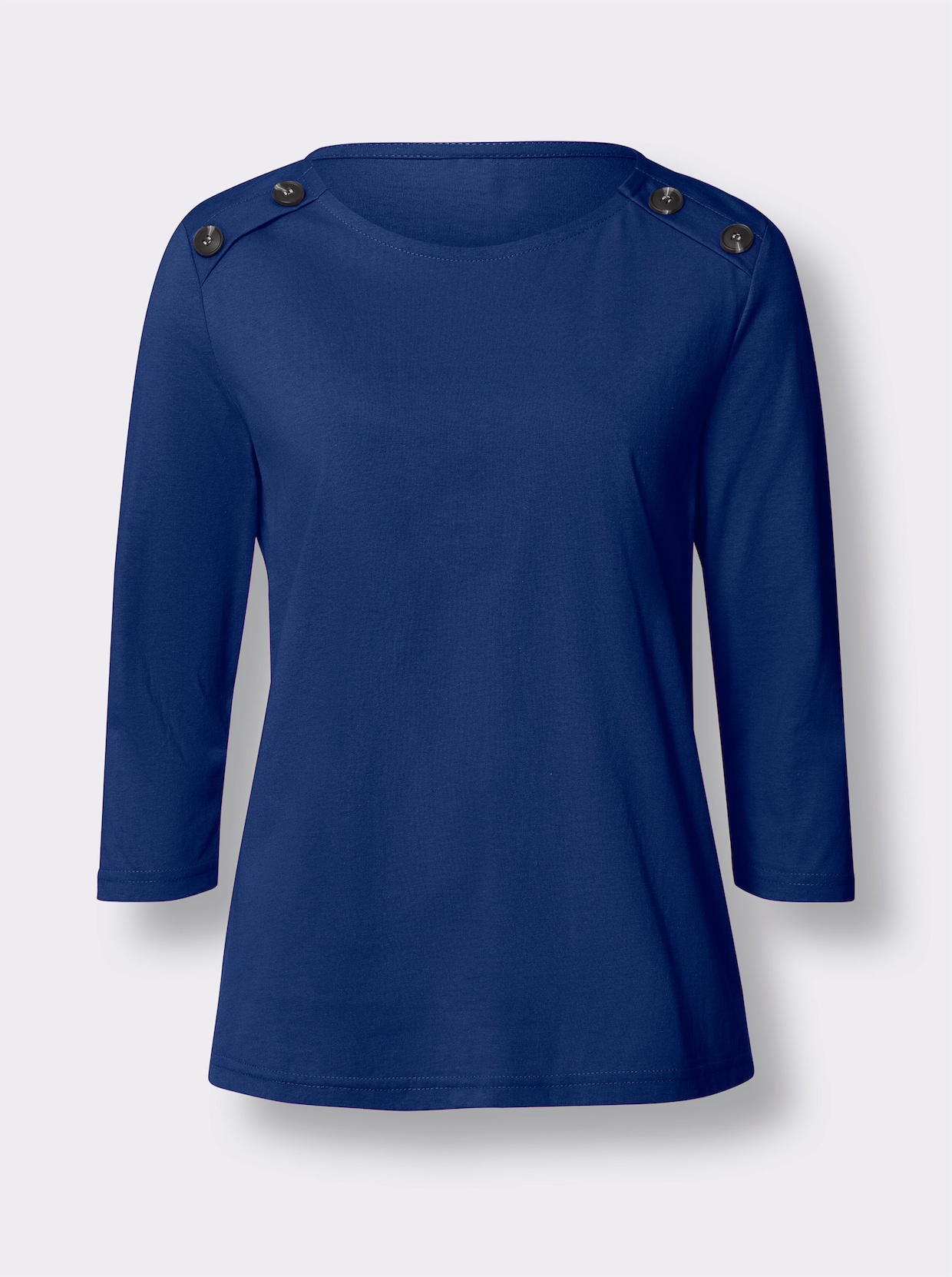 3/4-Arm-Shirt - royalblau