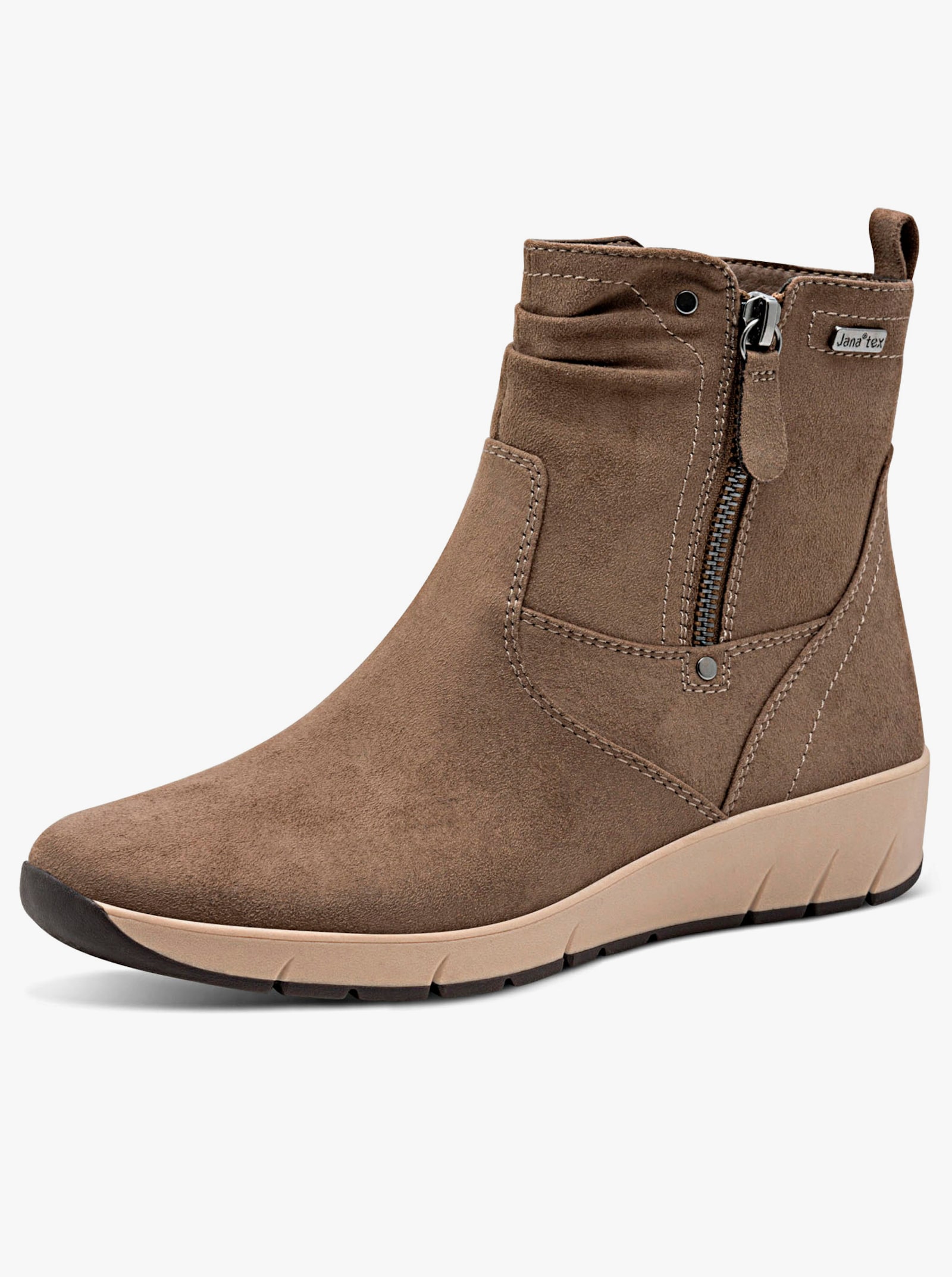 Jana Stiefelette mit Tex-Ausrüstung - taupe