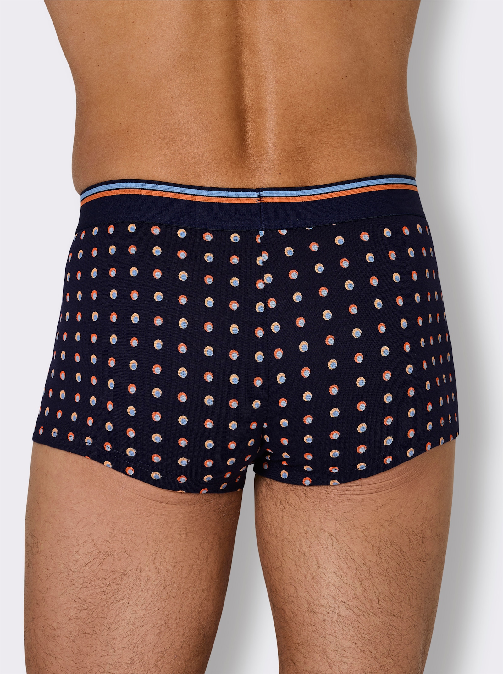 wäschepur men Pants - marine-getupft + marine-gestreift