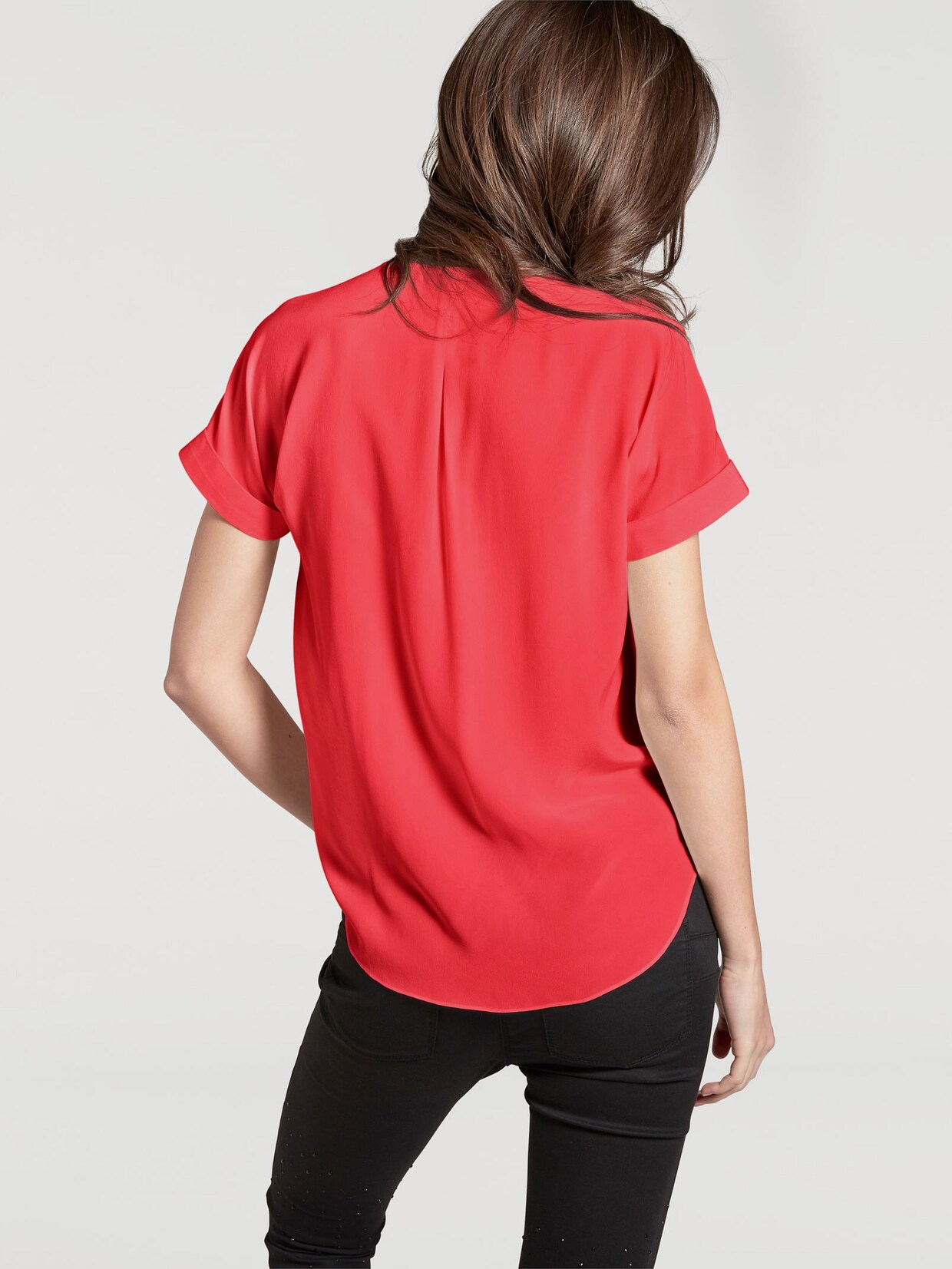 Linea Tesini Zijden blouse - rood