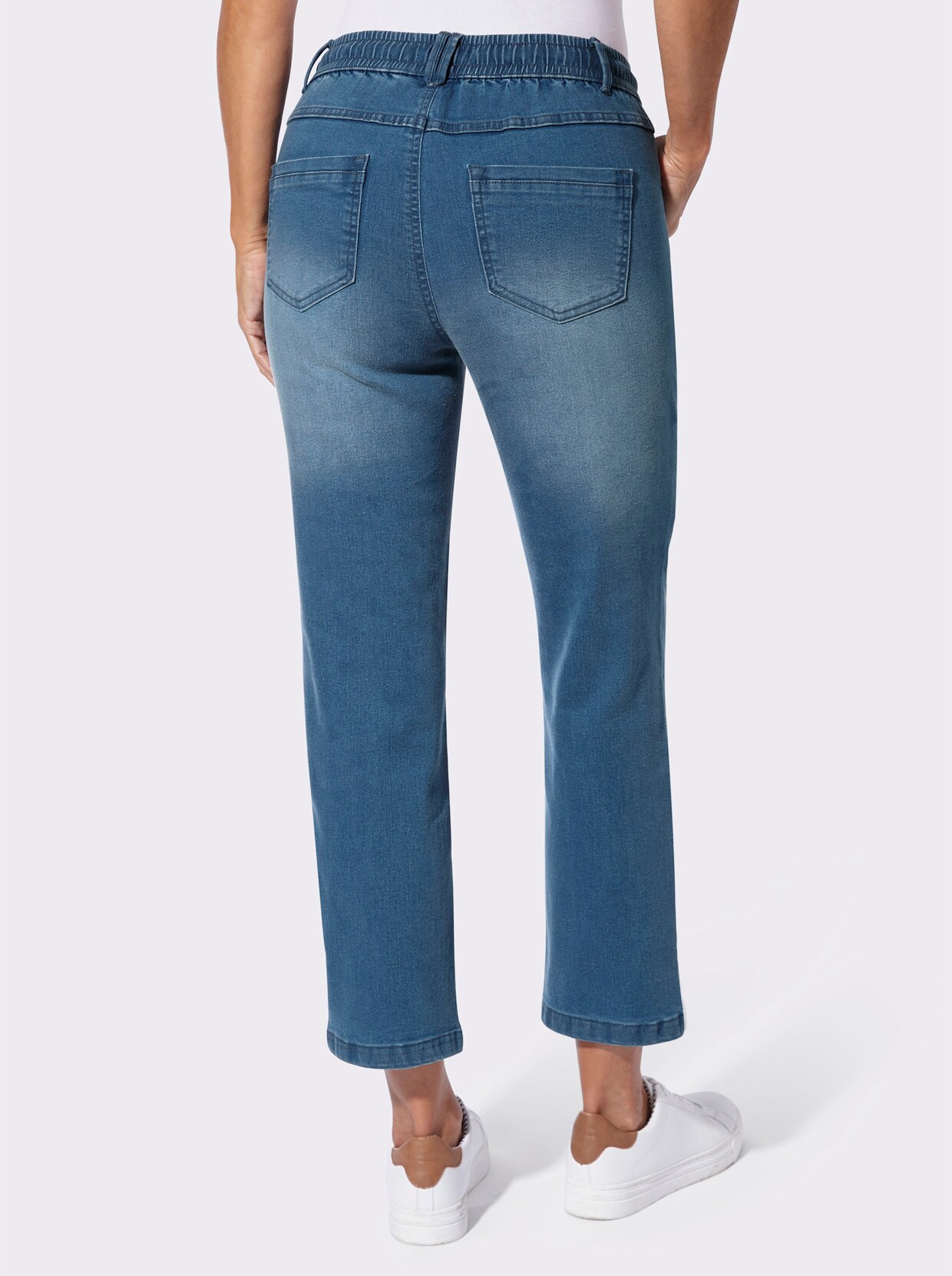 7/8-Jeans - blue-stone-washed