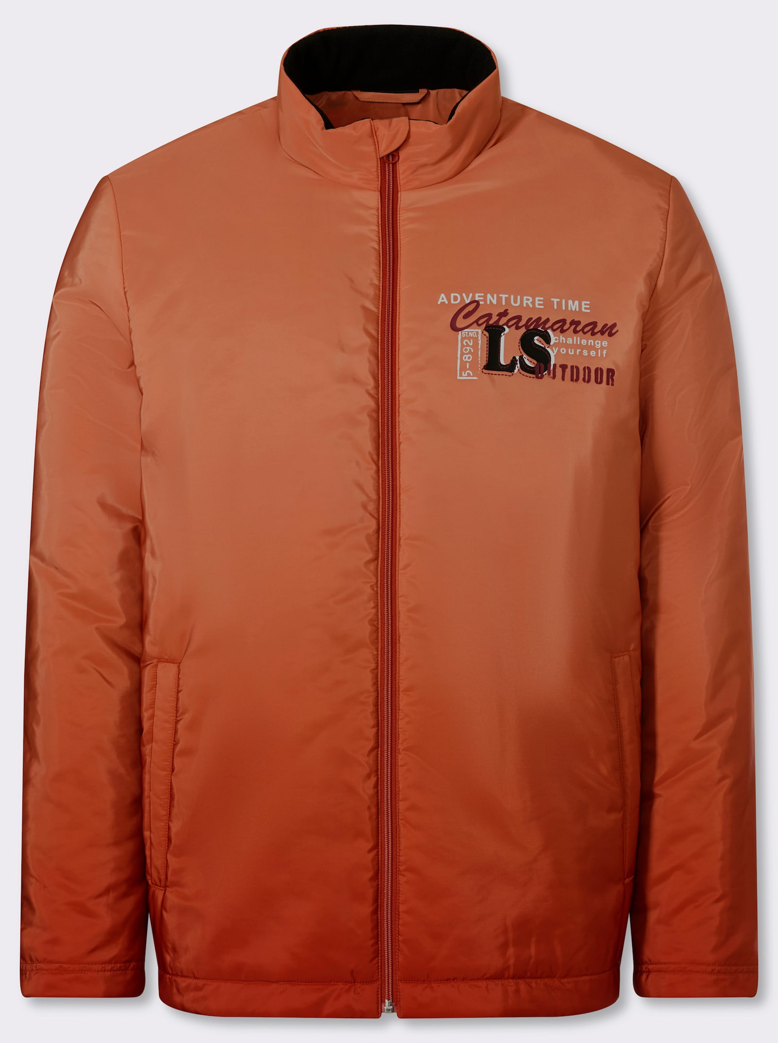 Catamaran Longjacke mit Farbverlauf, für kalte Tage - rostrot