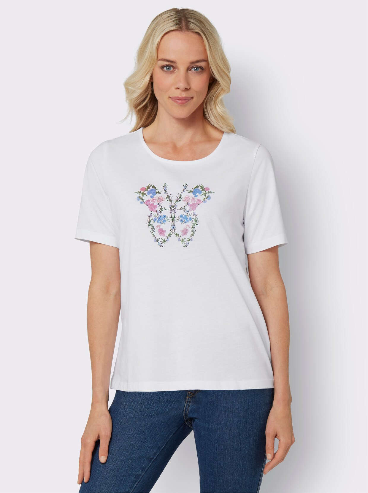 Shirt met korte mouwen - ecru