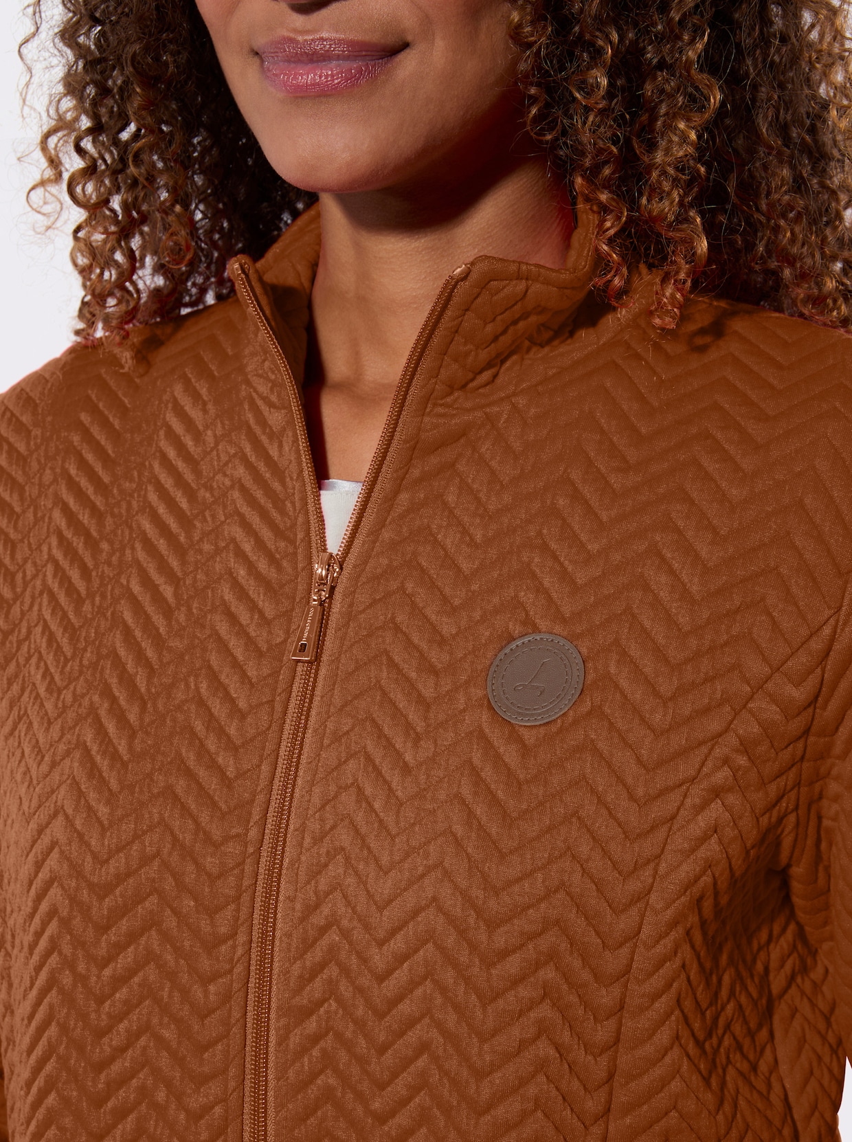 Shirtjacke - cognac