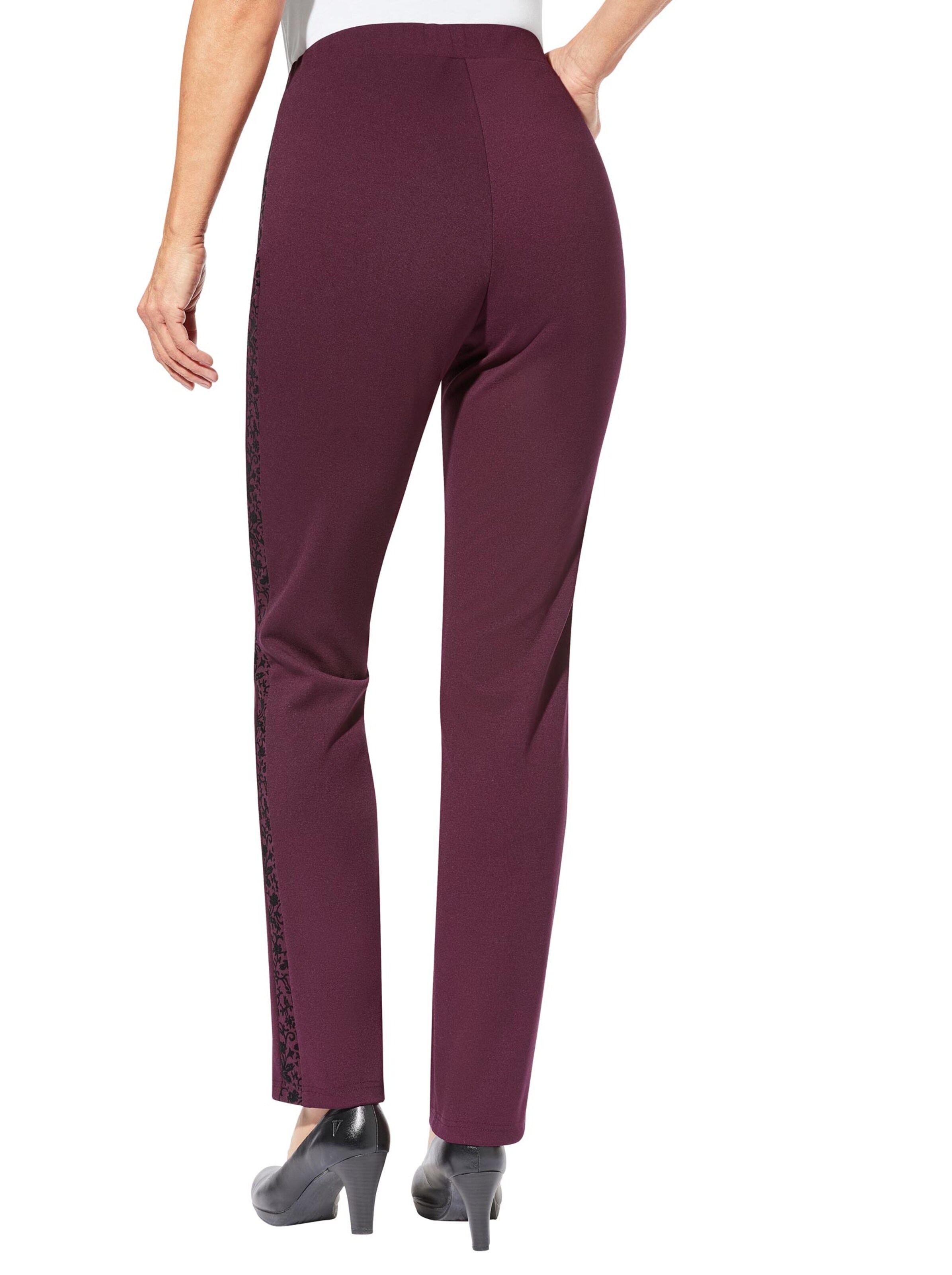 Jersey-Hose - weinrot