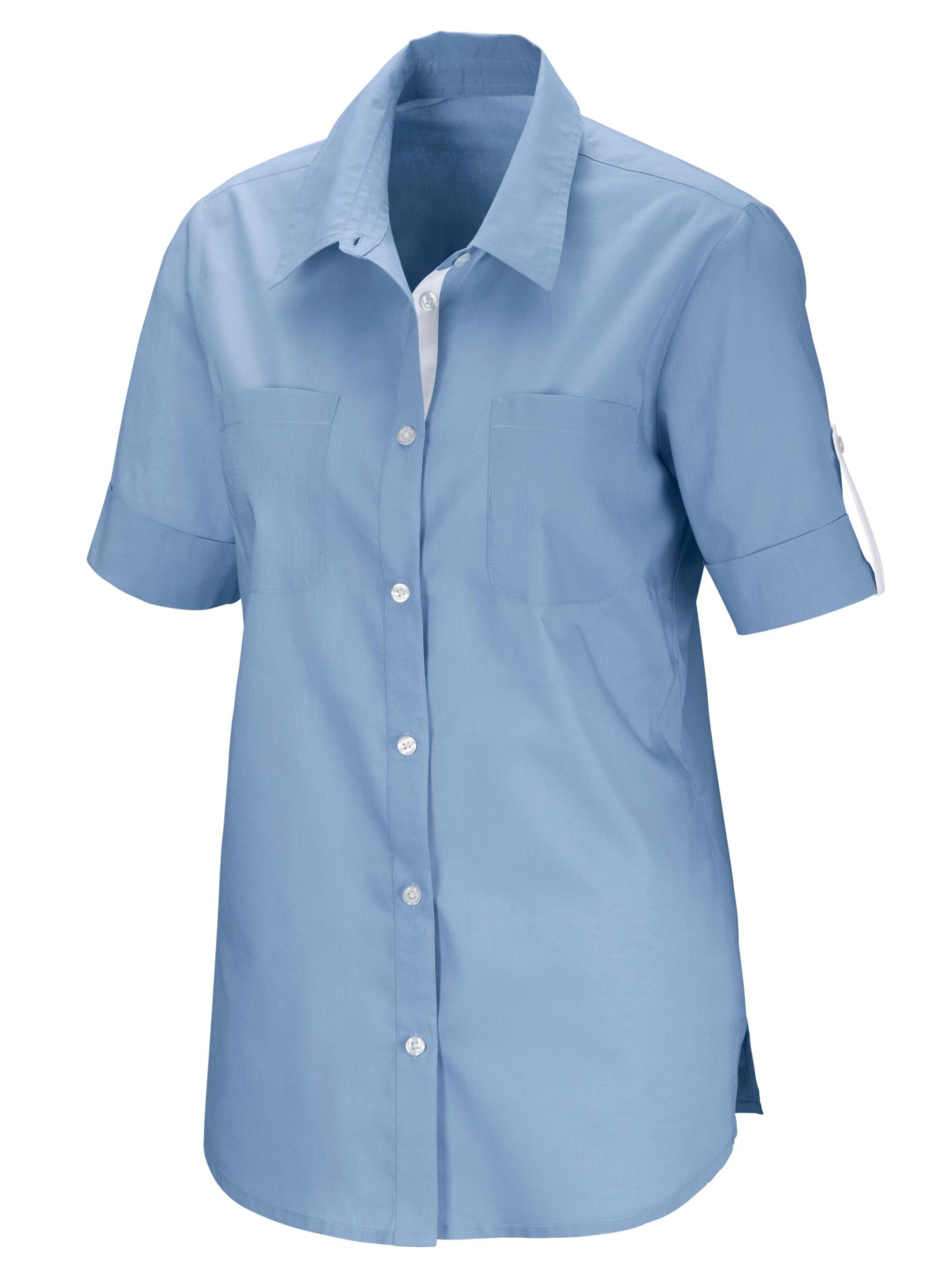 Bluse - jeansblau