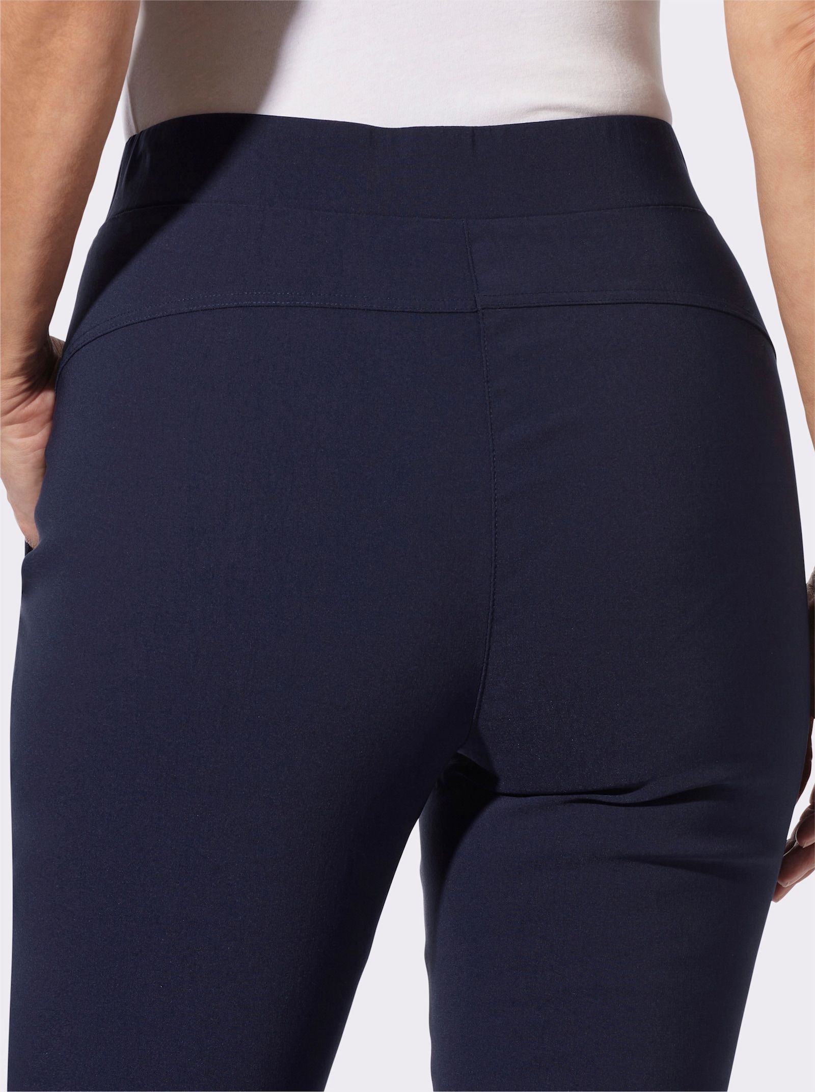 Schlupfhose in Bengalin-Qualität - marine