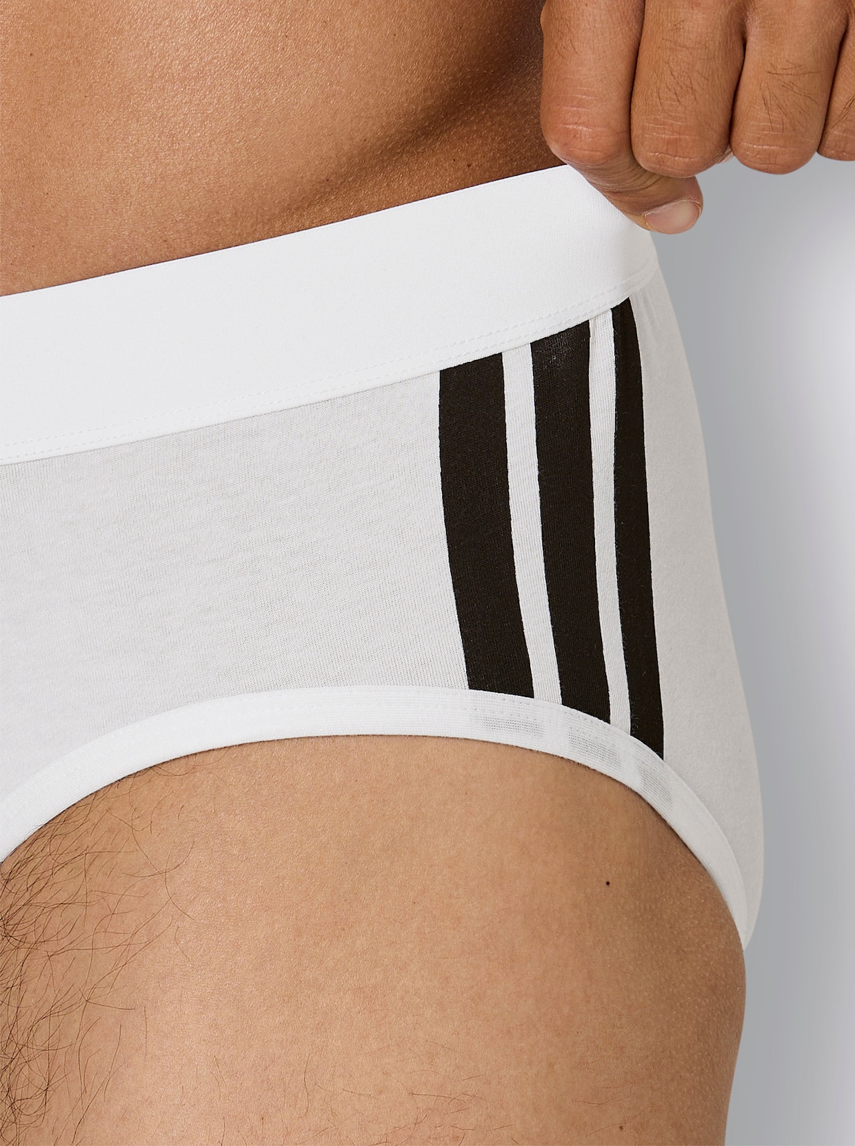 Adidas Slip - weiß + schwarz