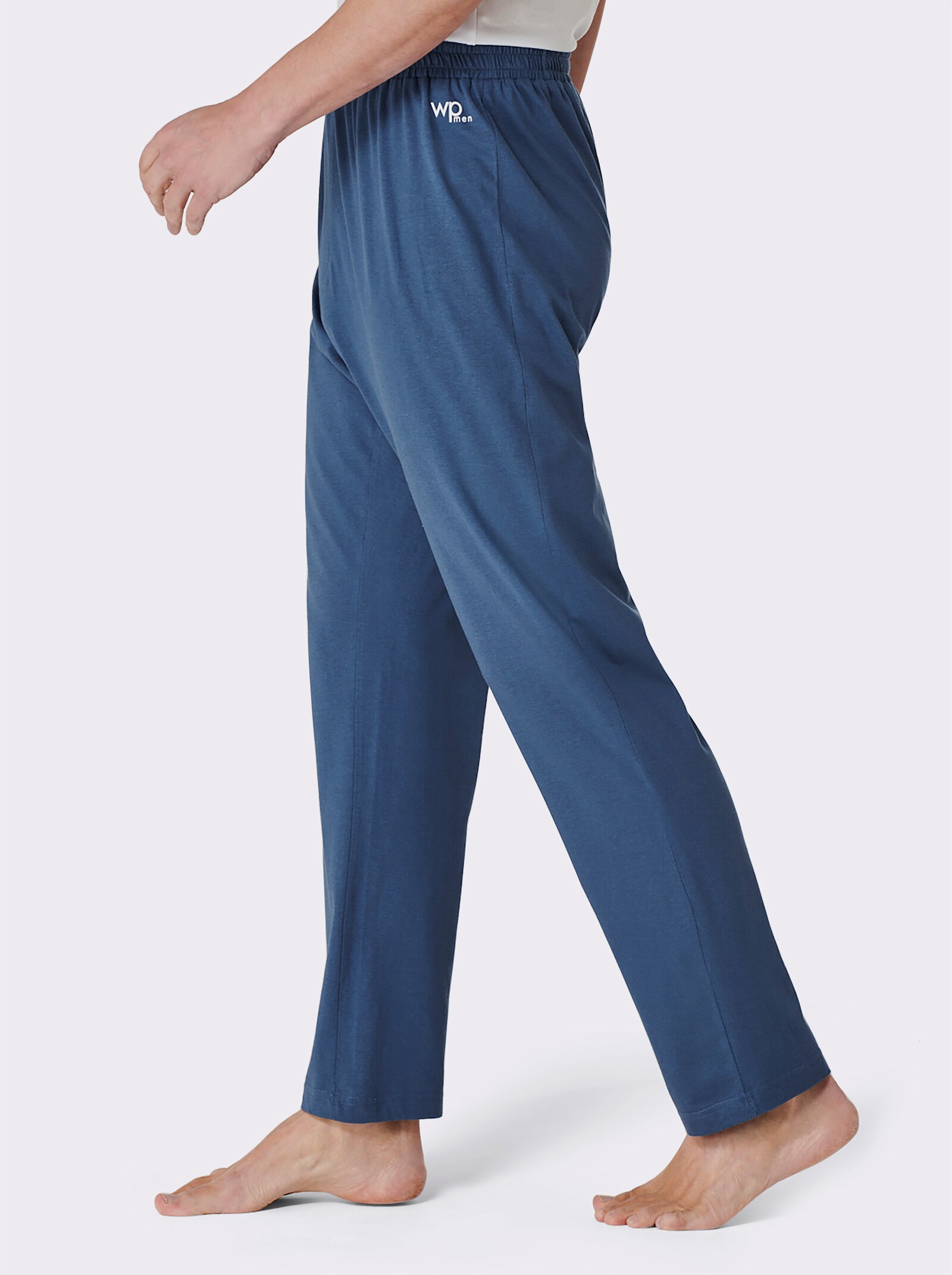 wäschepur men Lange broeken - jeansblauw + antraciet gemêleerd