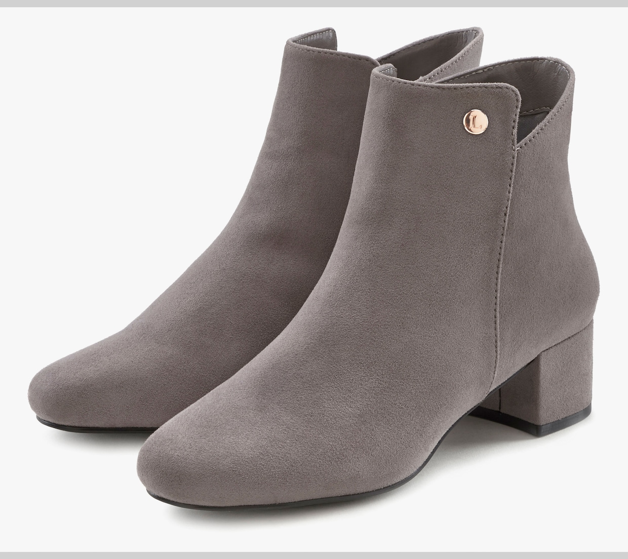 LASCANA Bottines - gris clair