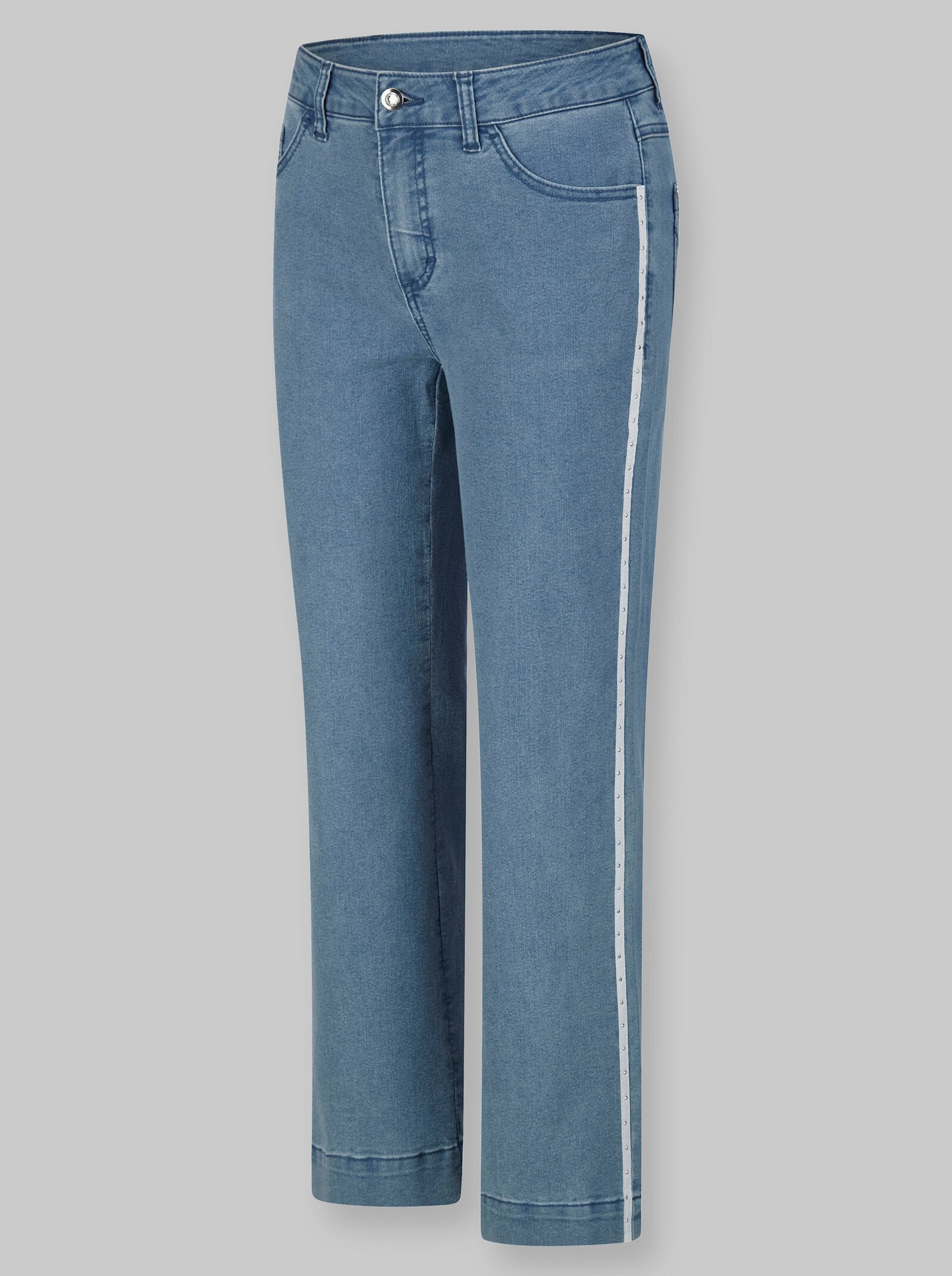 heine Jeans mit Galonstreifen - blue-bleached