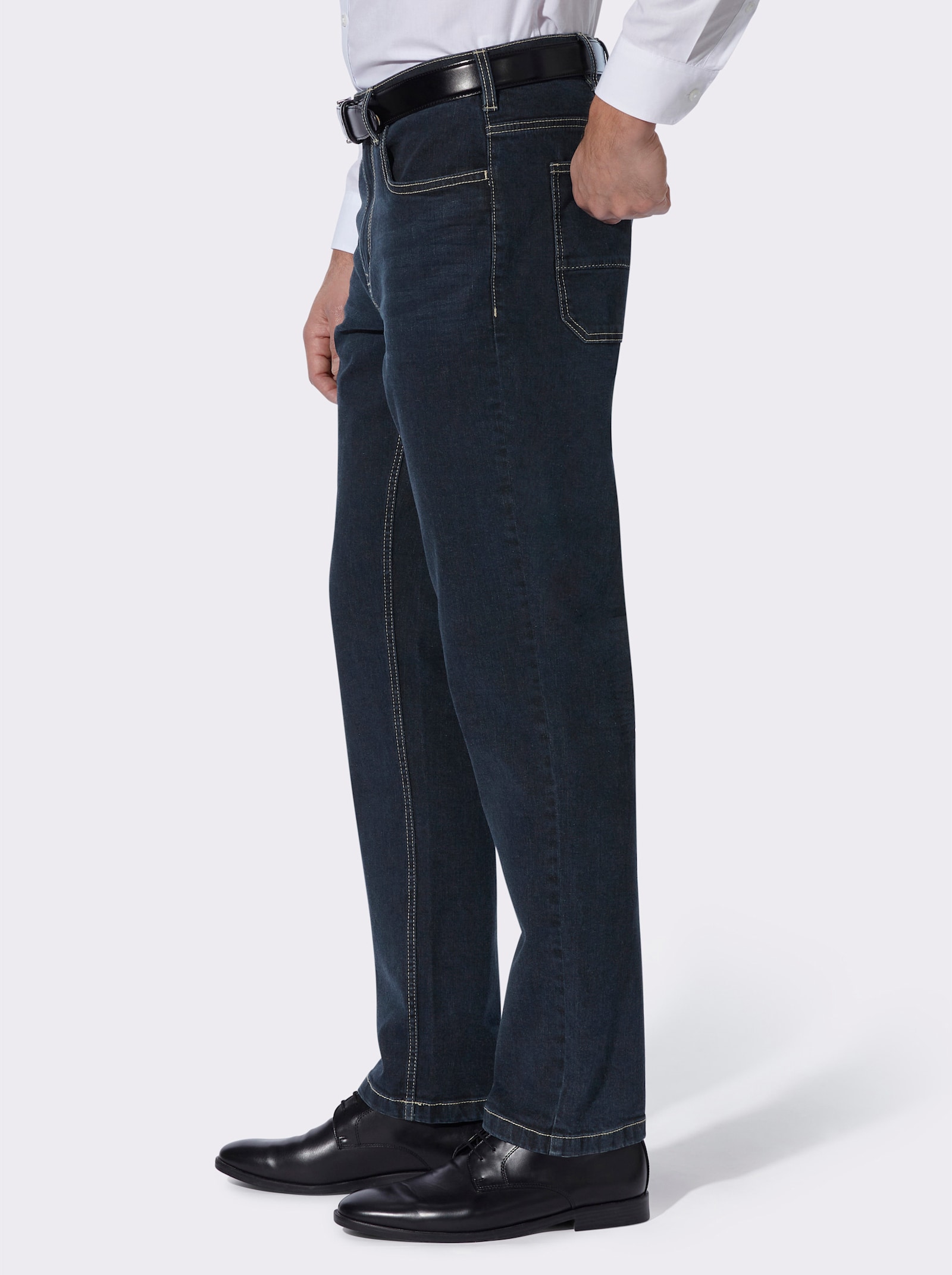 5-Pocket-Jeans mit spezieller Waschung - blue-black