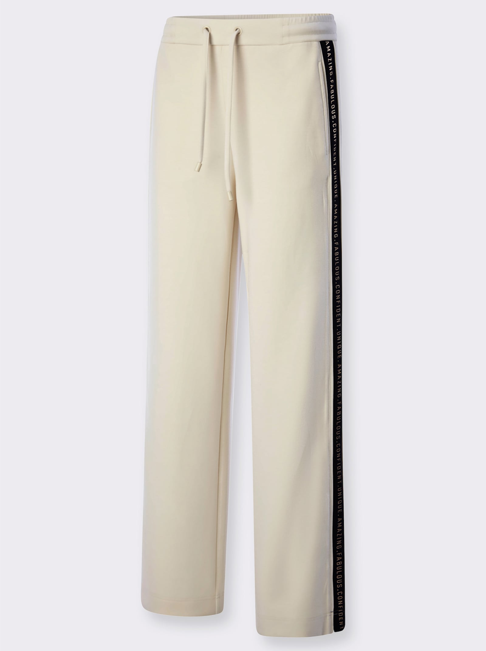 heine Jerseyhose mit Galonstreifen - champagner