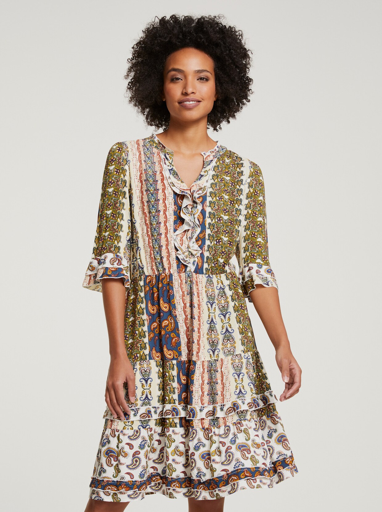 heine Jurk met print - bont