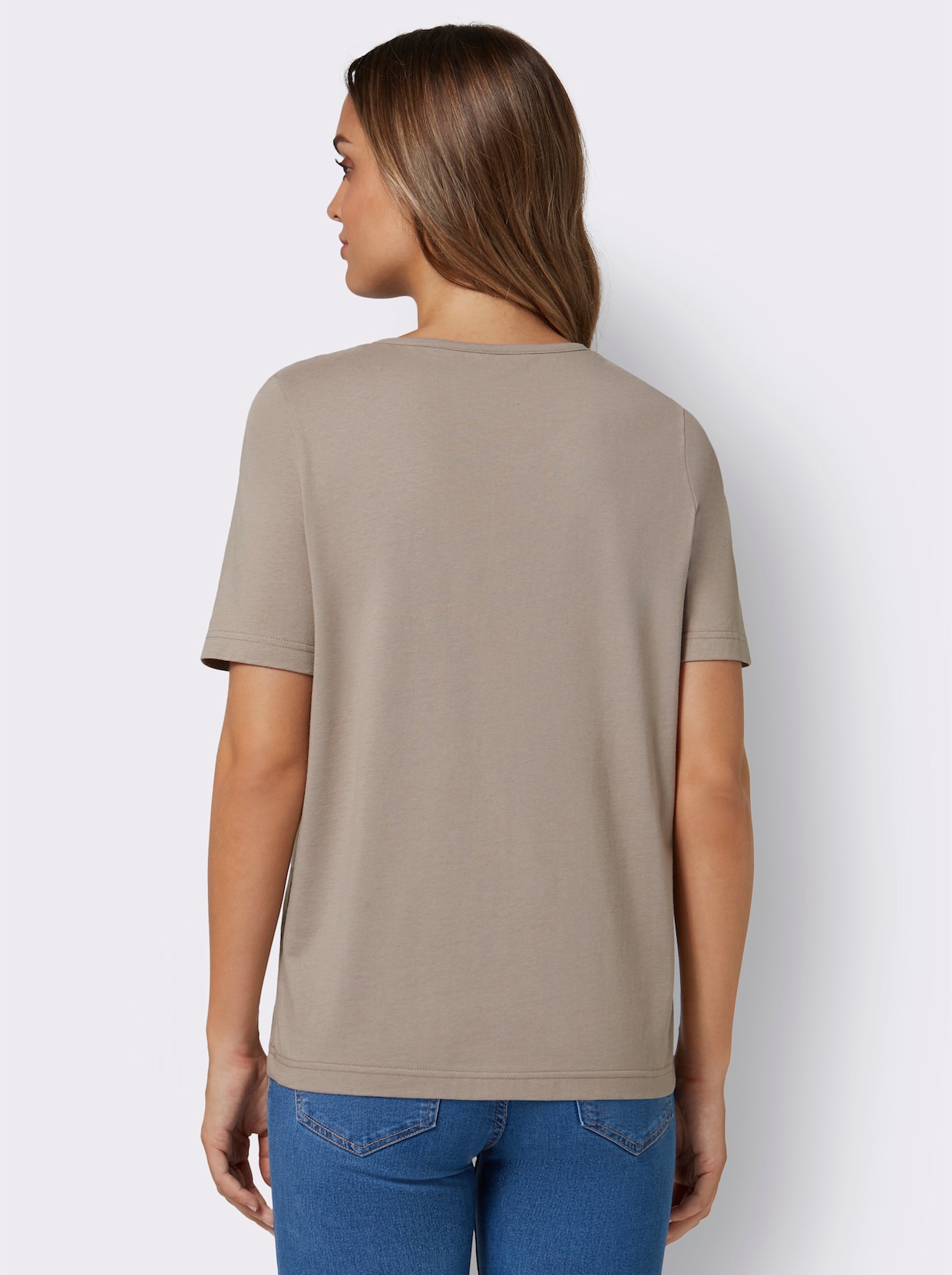 Shirt - sesam-schwarz-bedruckt