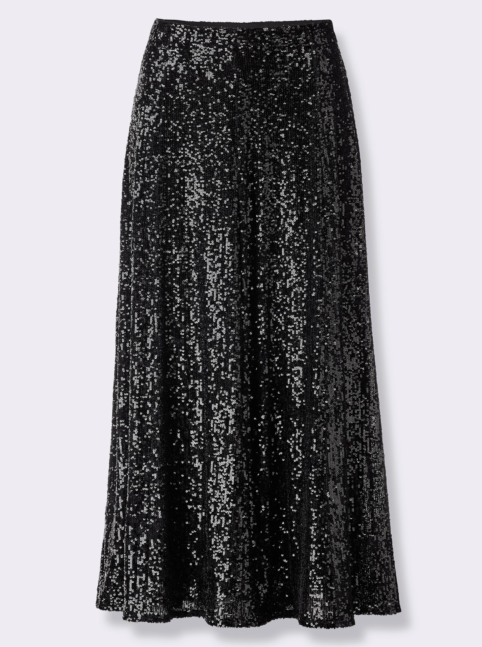 heine Paillettenrock mit Jersey-Futter - schwarz