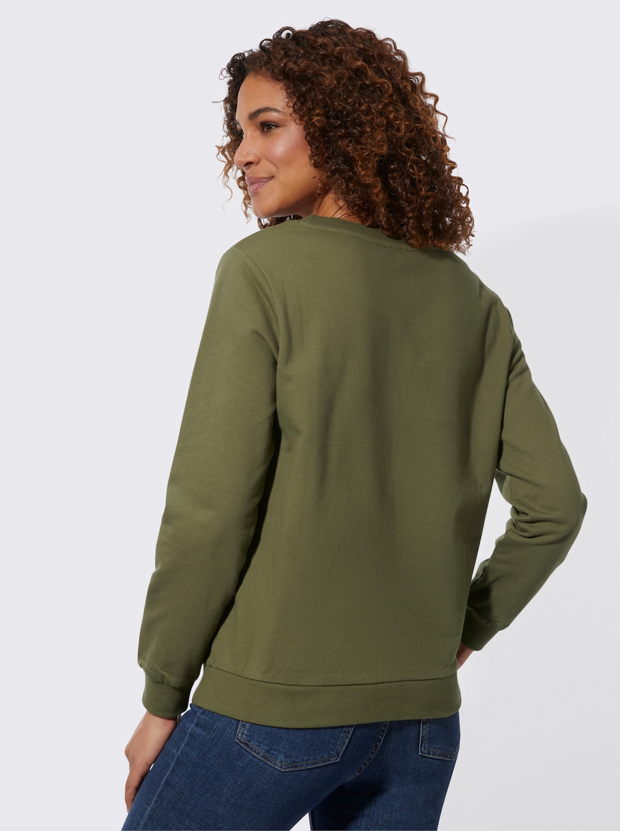 Sweatshirt - olijf