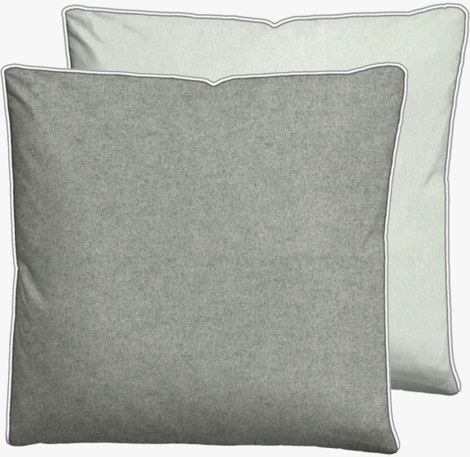 Biberna Bettwäsche - hellgrau-grau