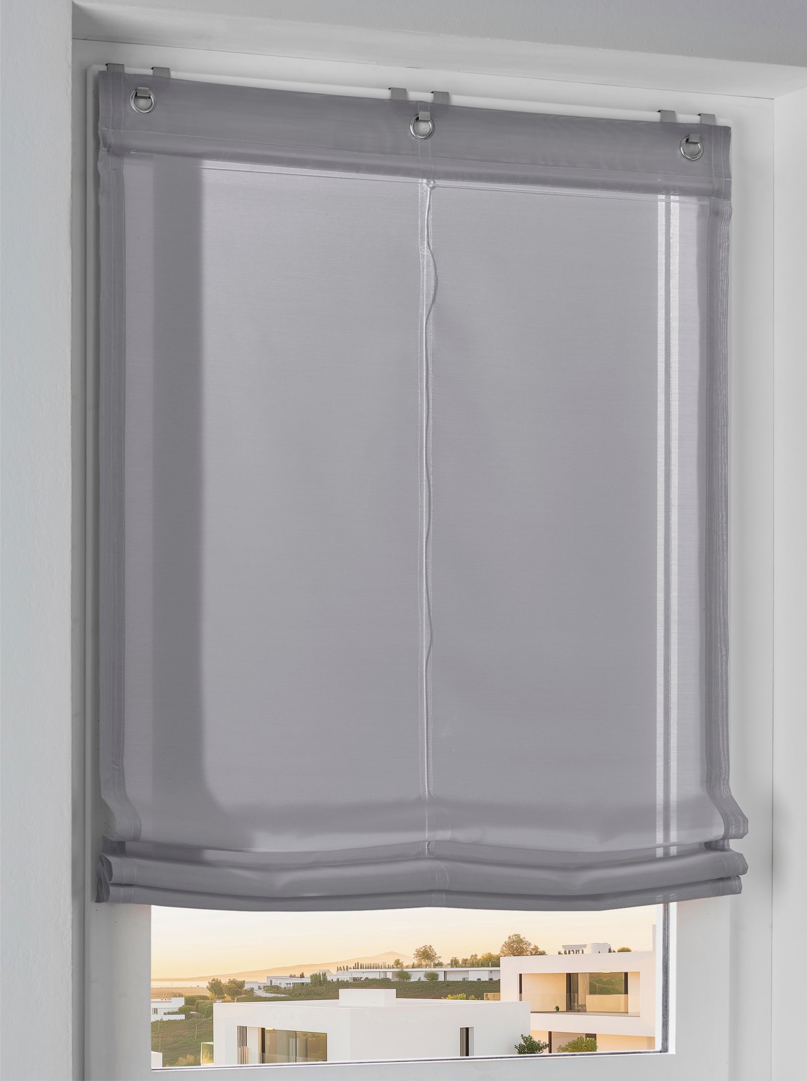 heine home Raffrollo - silbergrau