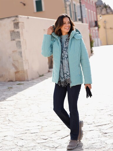  Steppjacke mit Teddyfleece-Futter - jade